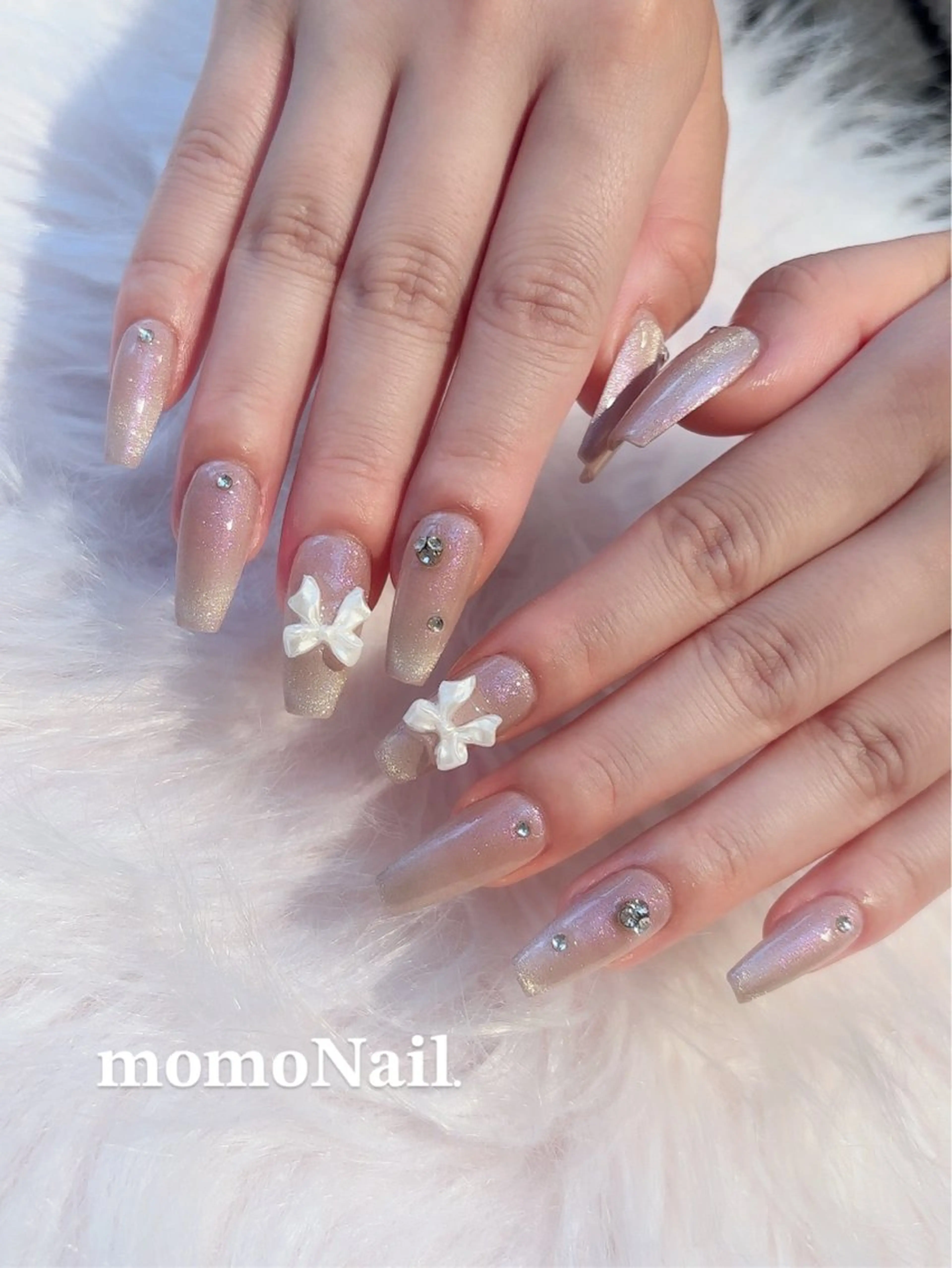 【オフなし限定】選べる♡♡長さ出しセット💅🏻パーツ乗せ放題 【ジェルネイルデビューにも◎】の写真