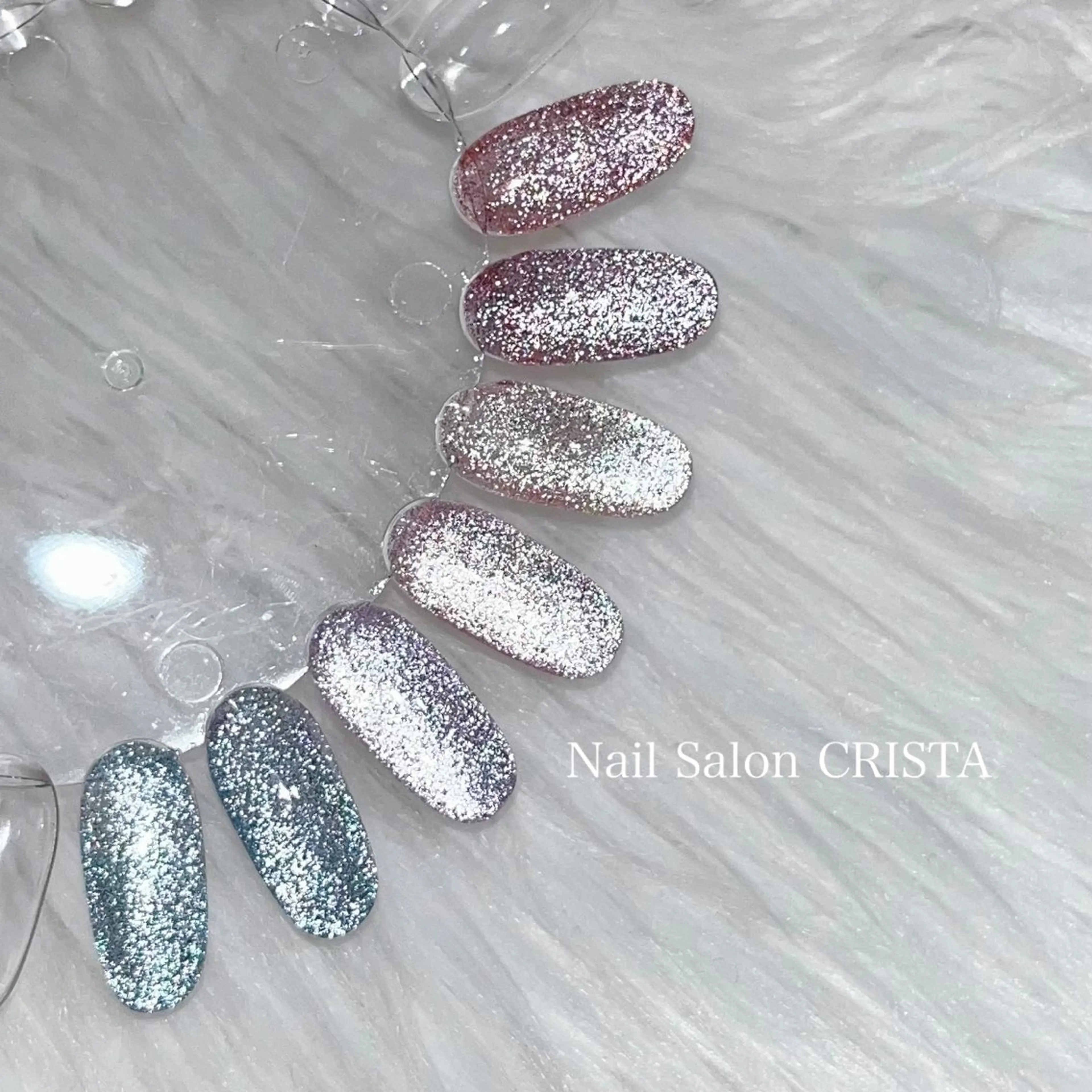 ネイル フラッシュネイル フラッシュマグ マグネットネイル ハンドネイル Nail Salon CRISTA所属・CRISTA 🖤ヒナタのネイルデザイン