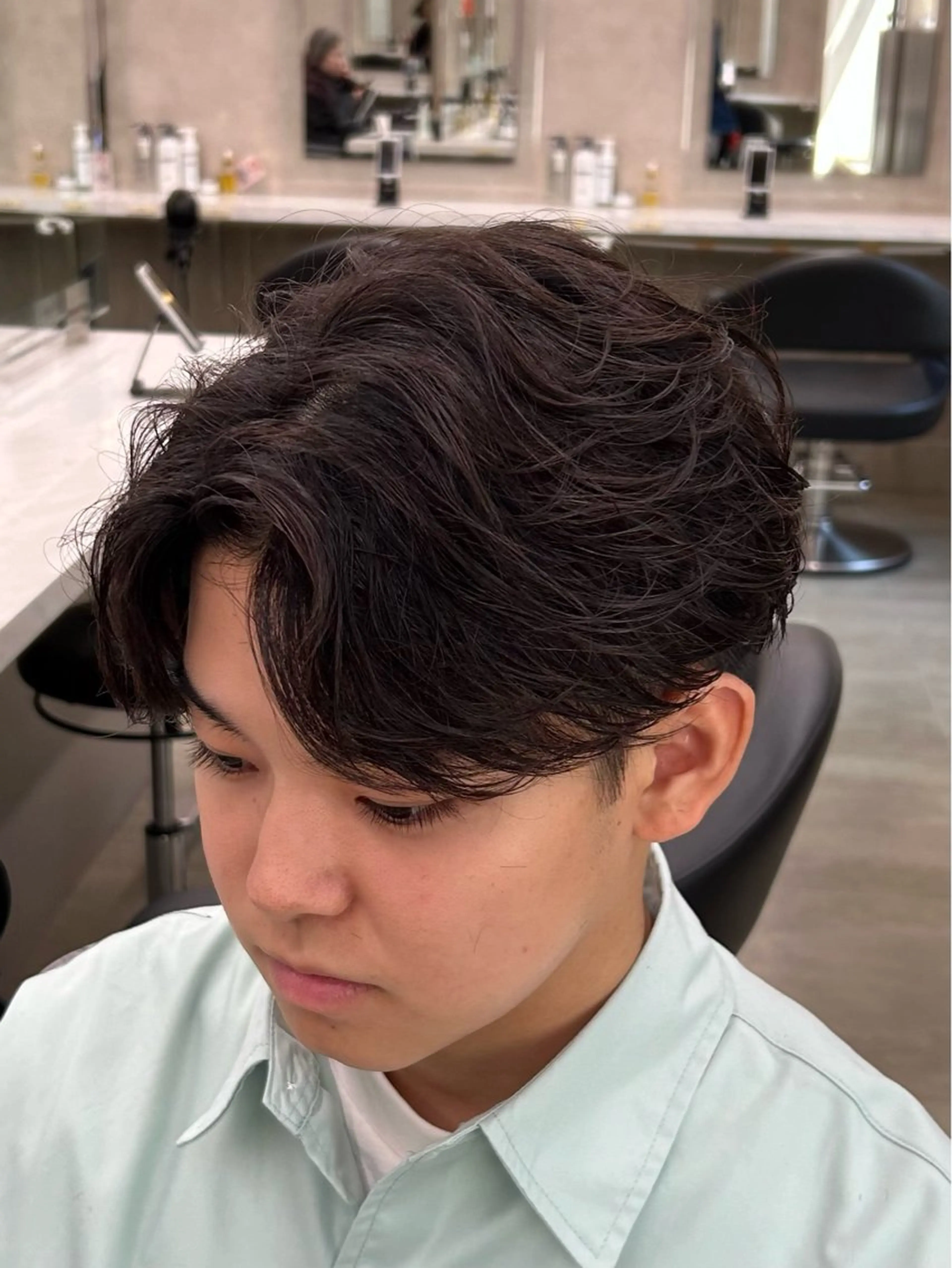 パーマ メンズ カット パーマ 🔷メンズセンターパ ートTAKUMI🔷のヘアスタイル