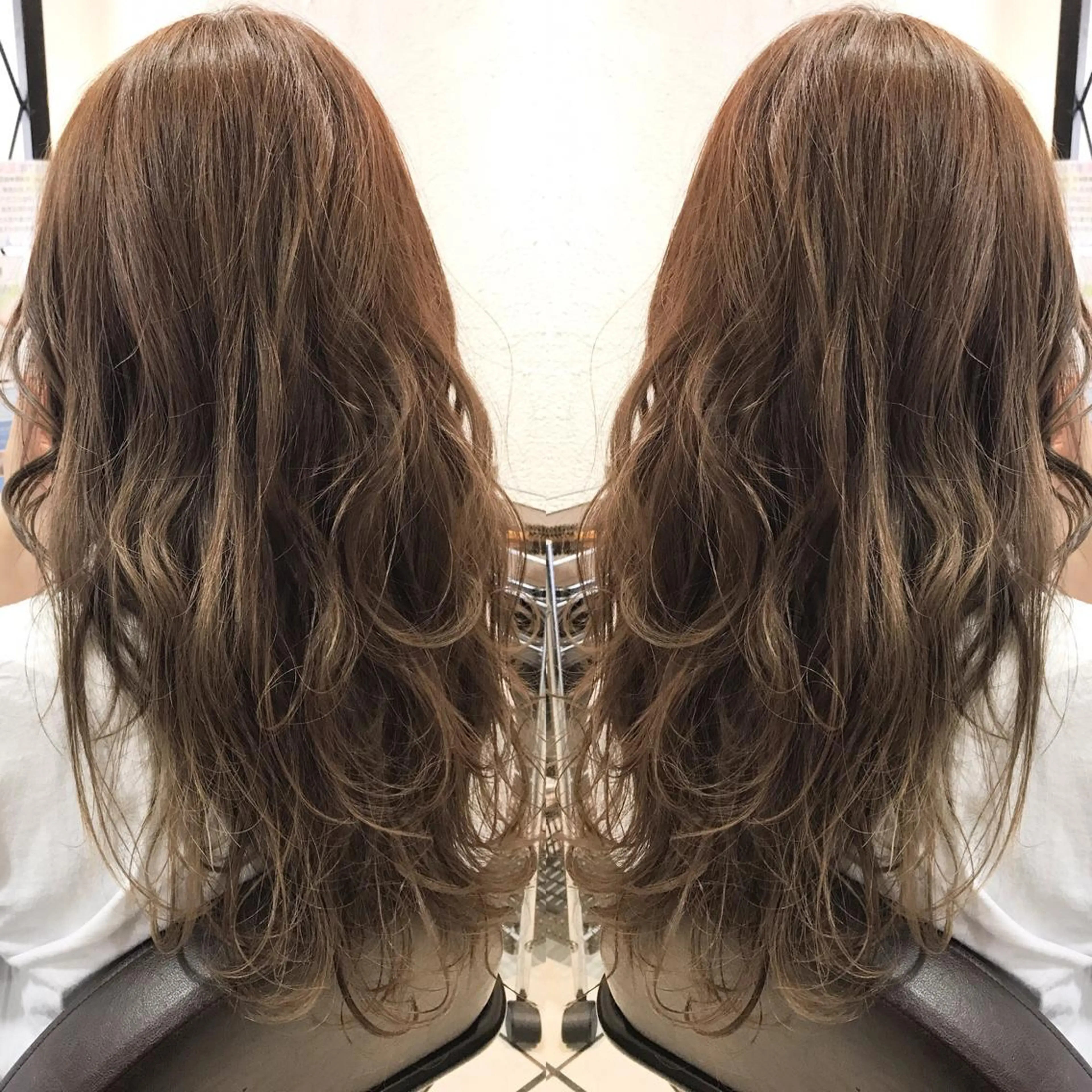 ロング カラー シールエクステ⭐️ オオミタクヤのヘアスタイル