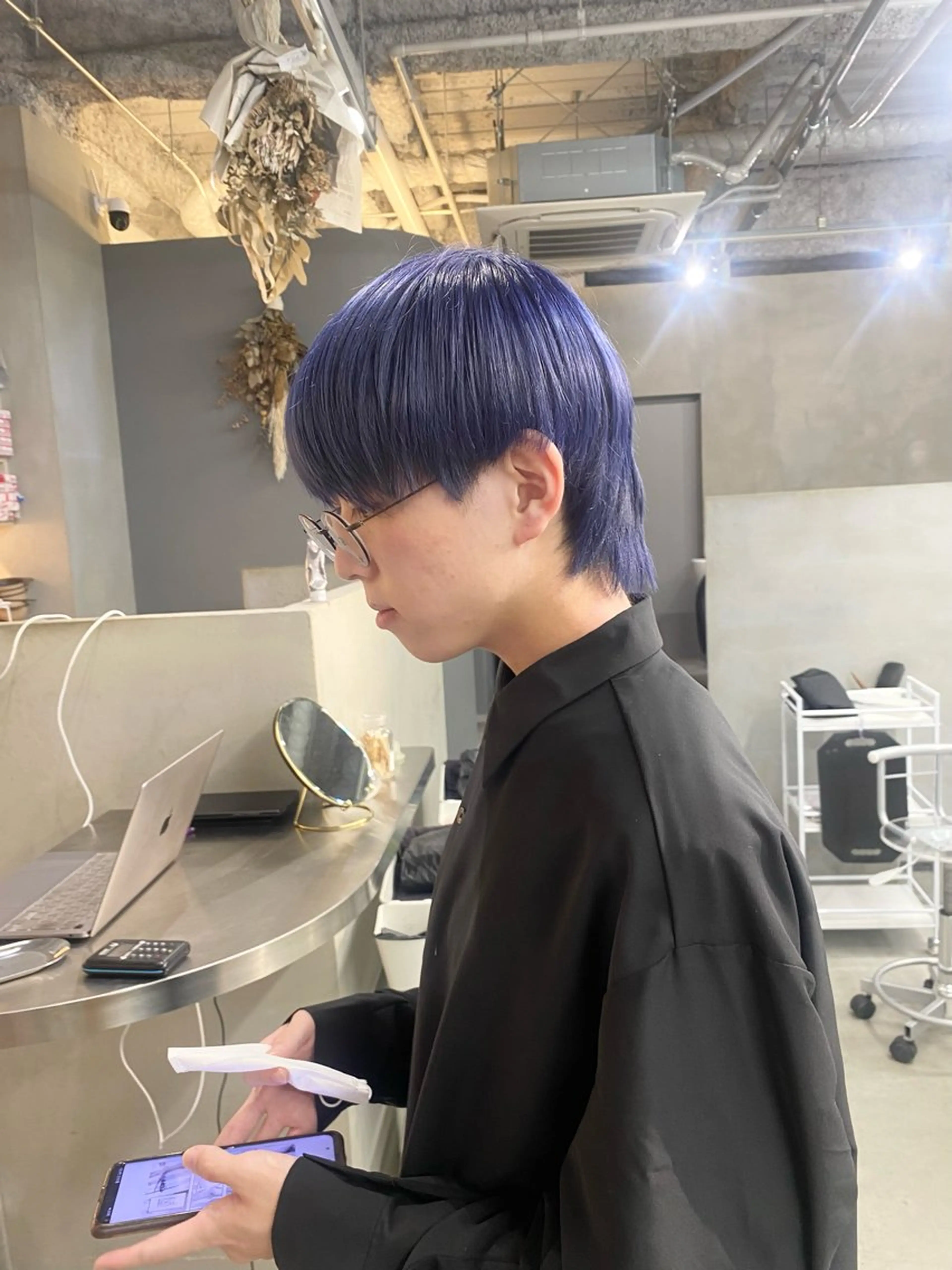 ショート カラー メンズ ヘアカラー qulim所属・前橋 姫奈のヘアスタイル