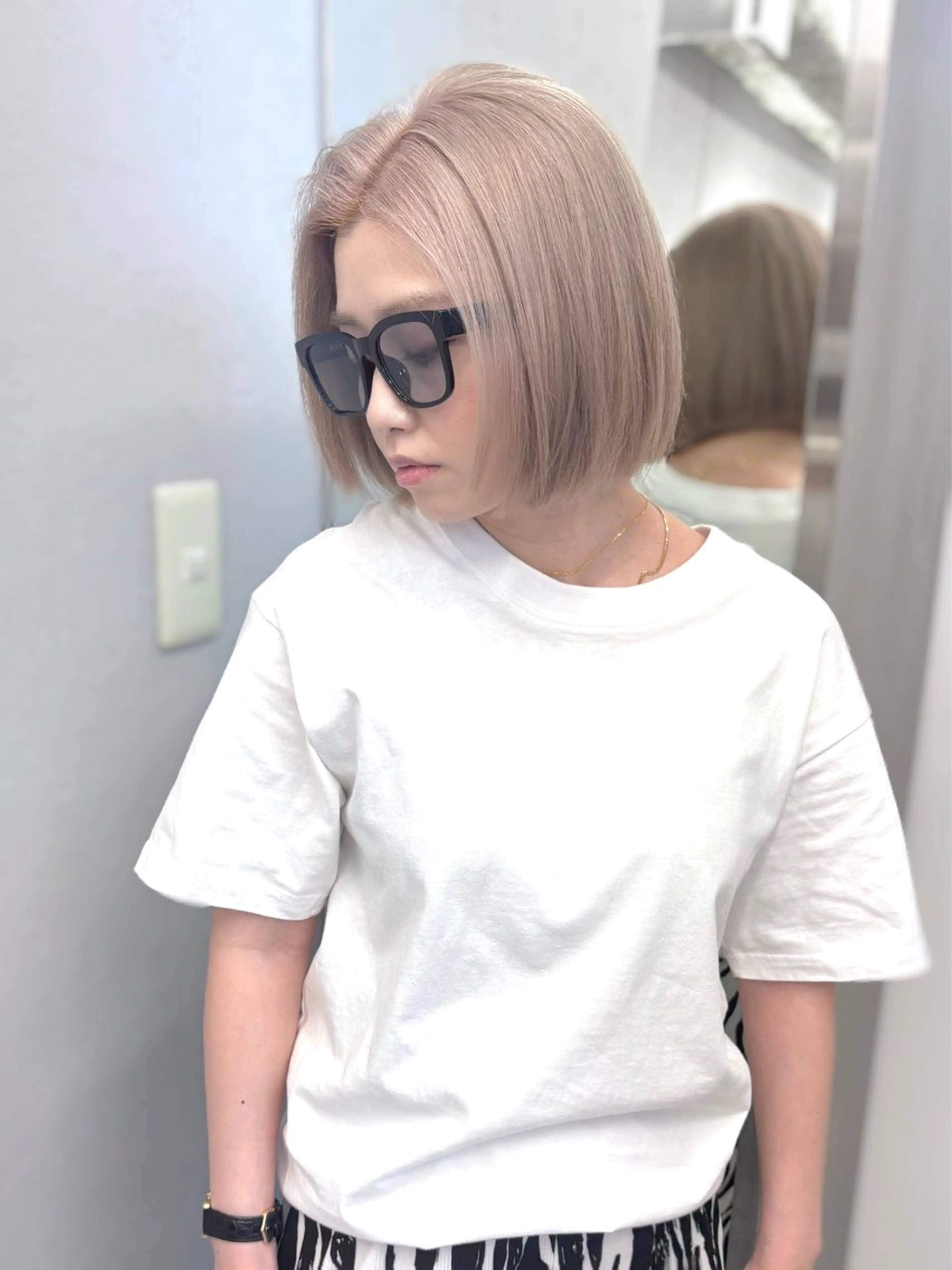 ショート カラー ヘアカラー ukyo/透明感 カラー/ハイライトのヘアスタイル