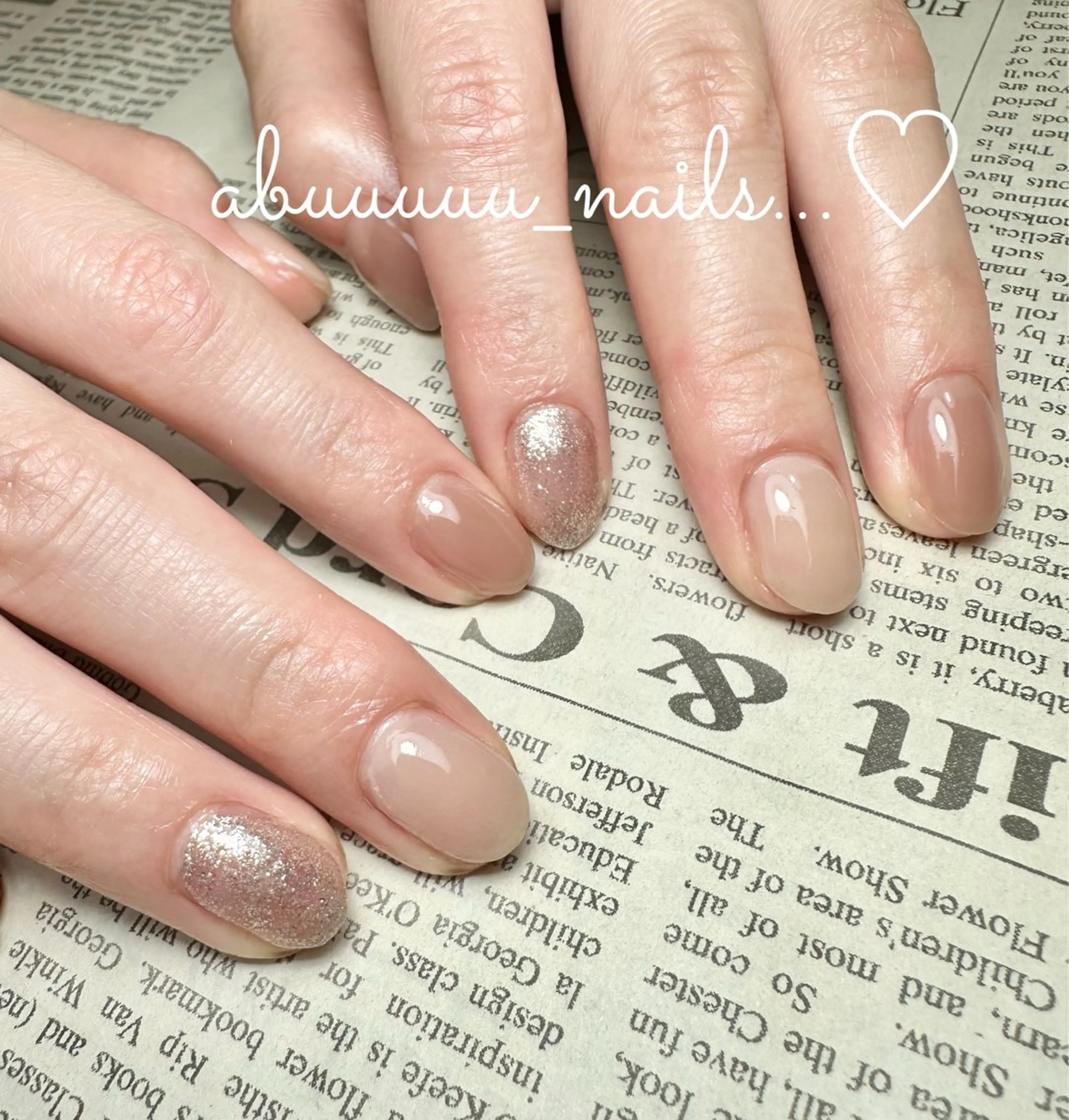 ネイル オフィスネイル シンプルネイル ハンドネイル abuuuuu nailsのネイルデザイン