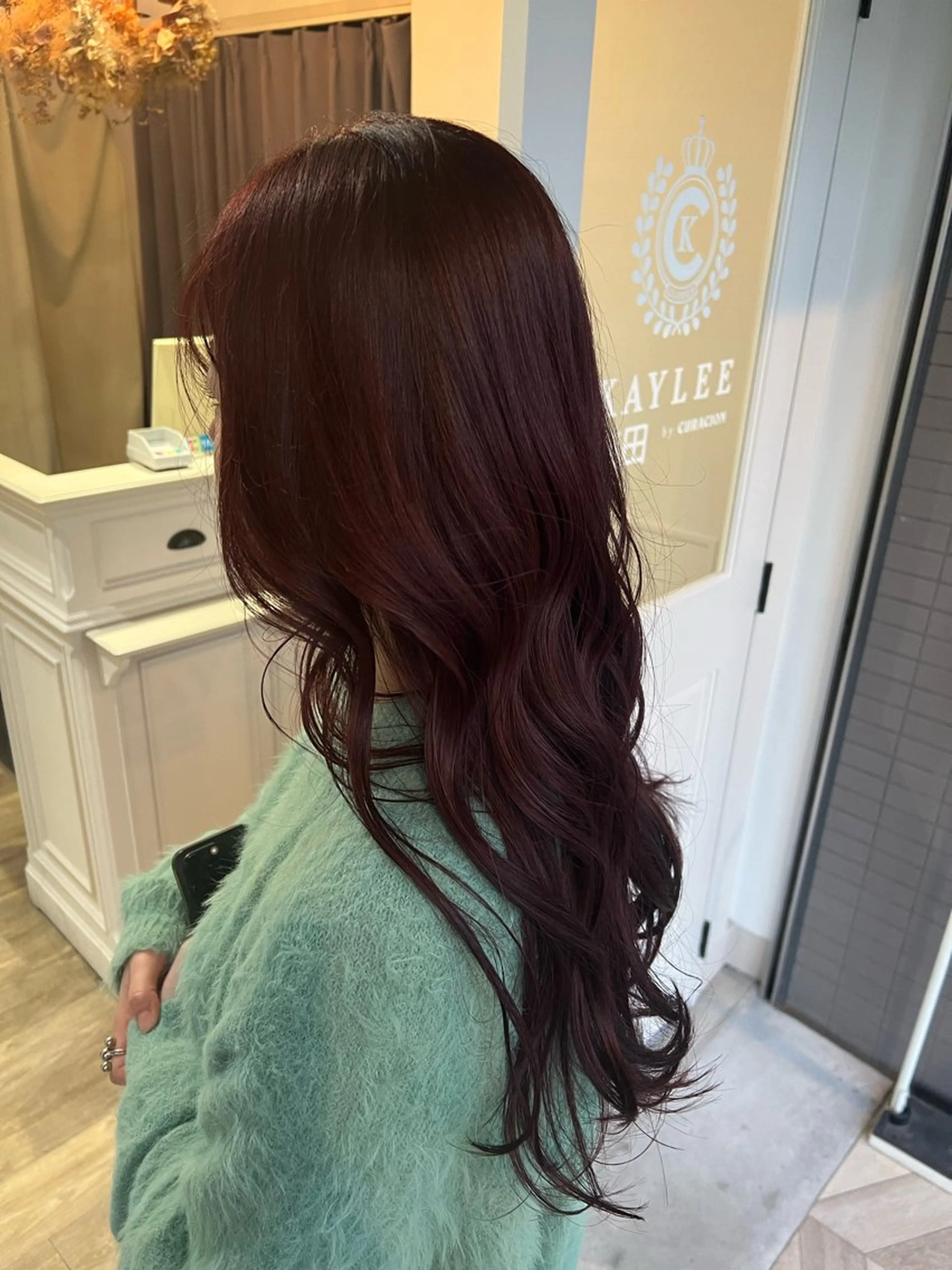 ロング カラー レッドカラー 韓国風ヘア ロング 髙橋 秀果のヘアスタイル