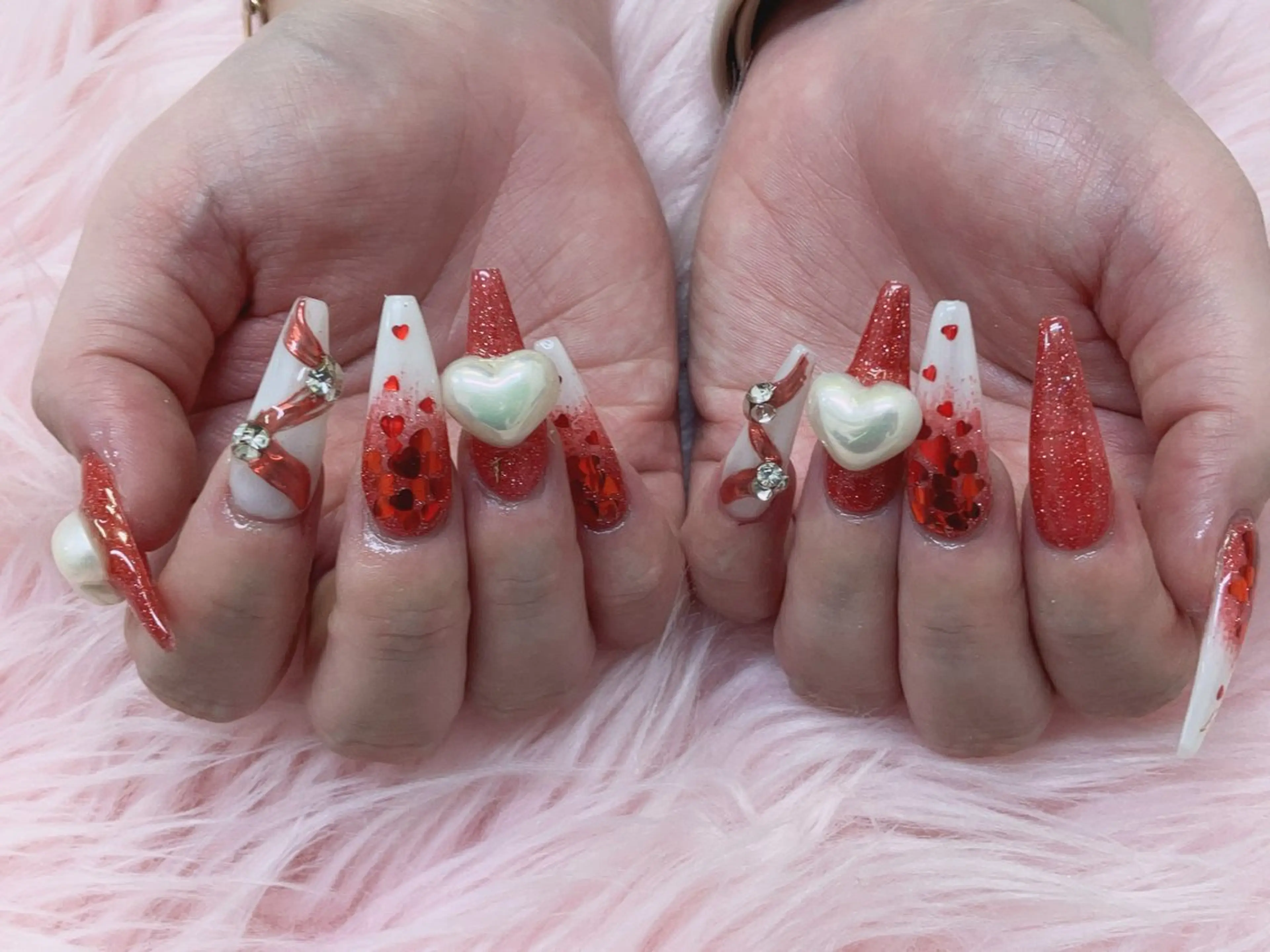 ロング ハンドネイル 💜MIYA nail川崎店のネイルデザイン