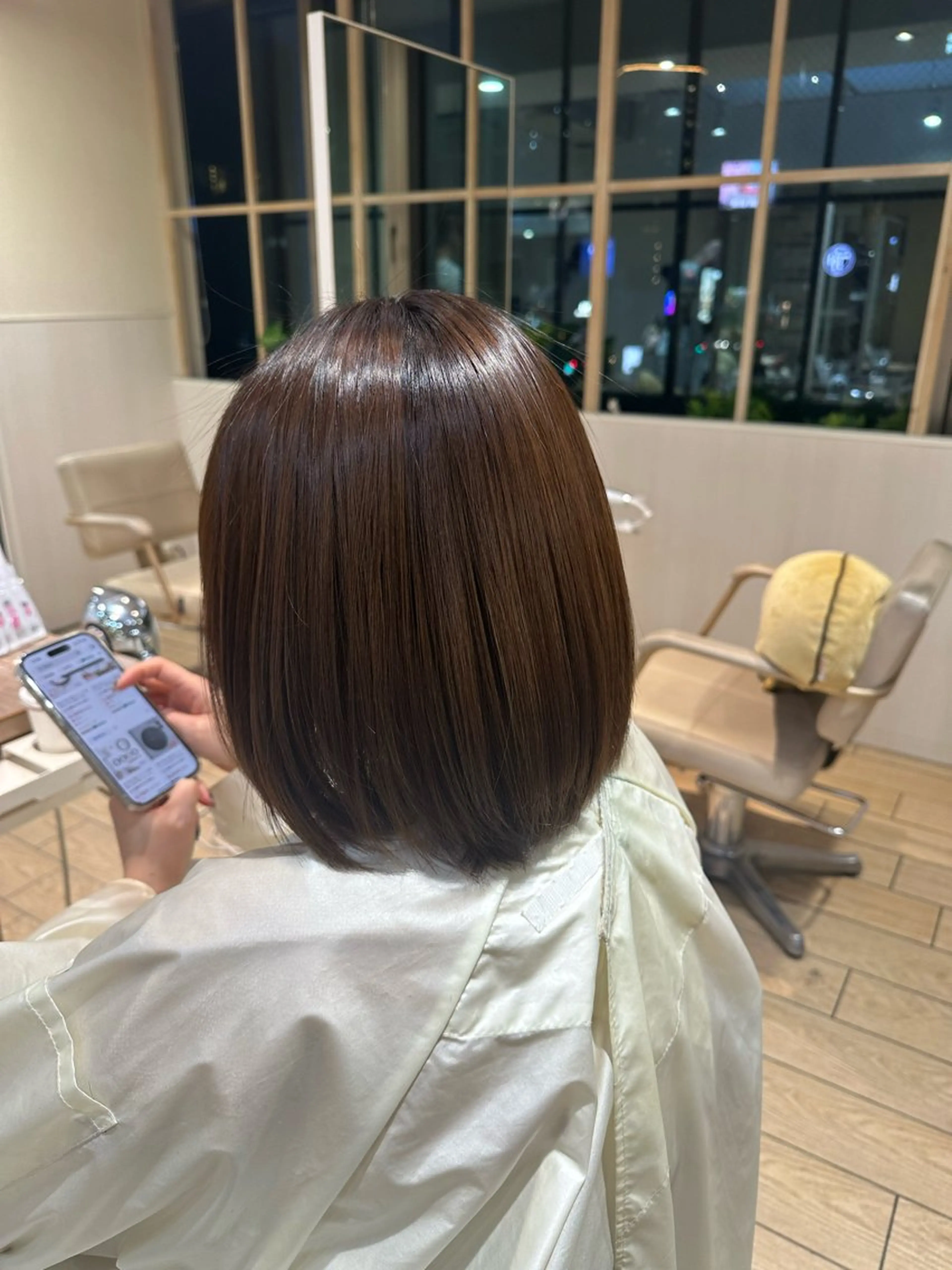 ショート 青山ユイ/ 艶々カラー🩵´-のヘアスタイル