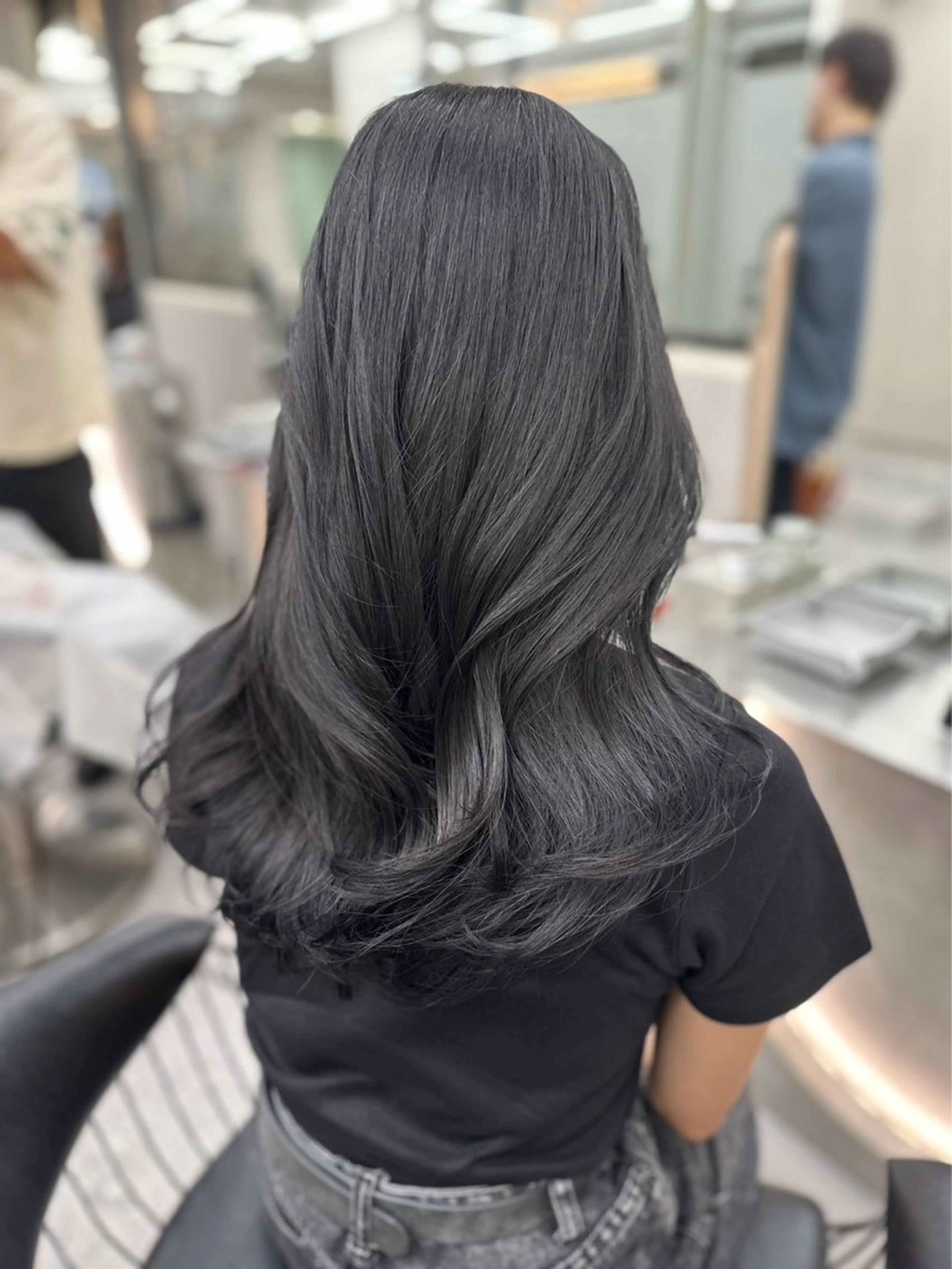 ロング カラー カット ヘアカラー トリートメント Hiroki 韓国ヘア🇰🇷のヘアスタイル