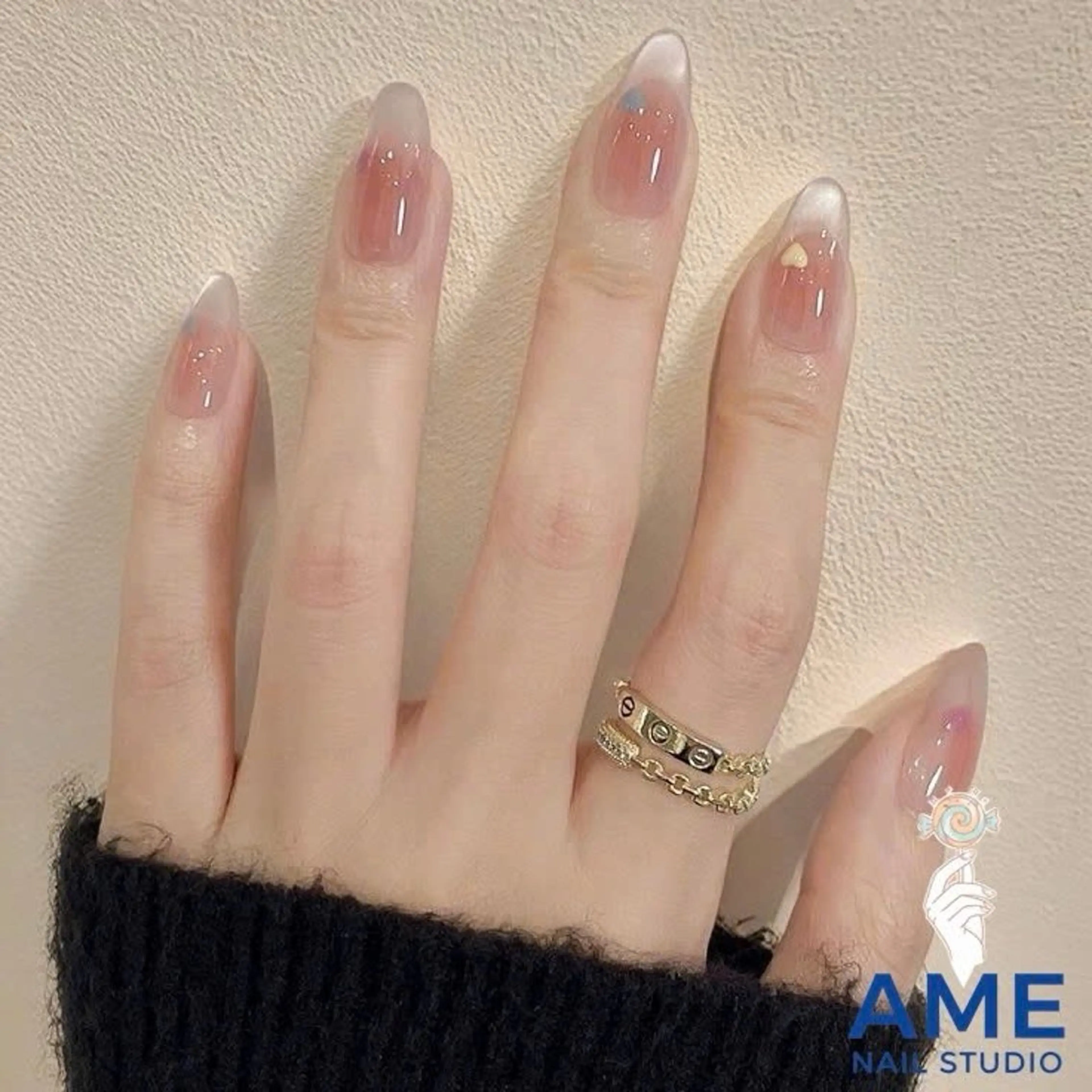 【チーク×マグネットネイル】上品韓国ネイル | ¥7,480の写真