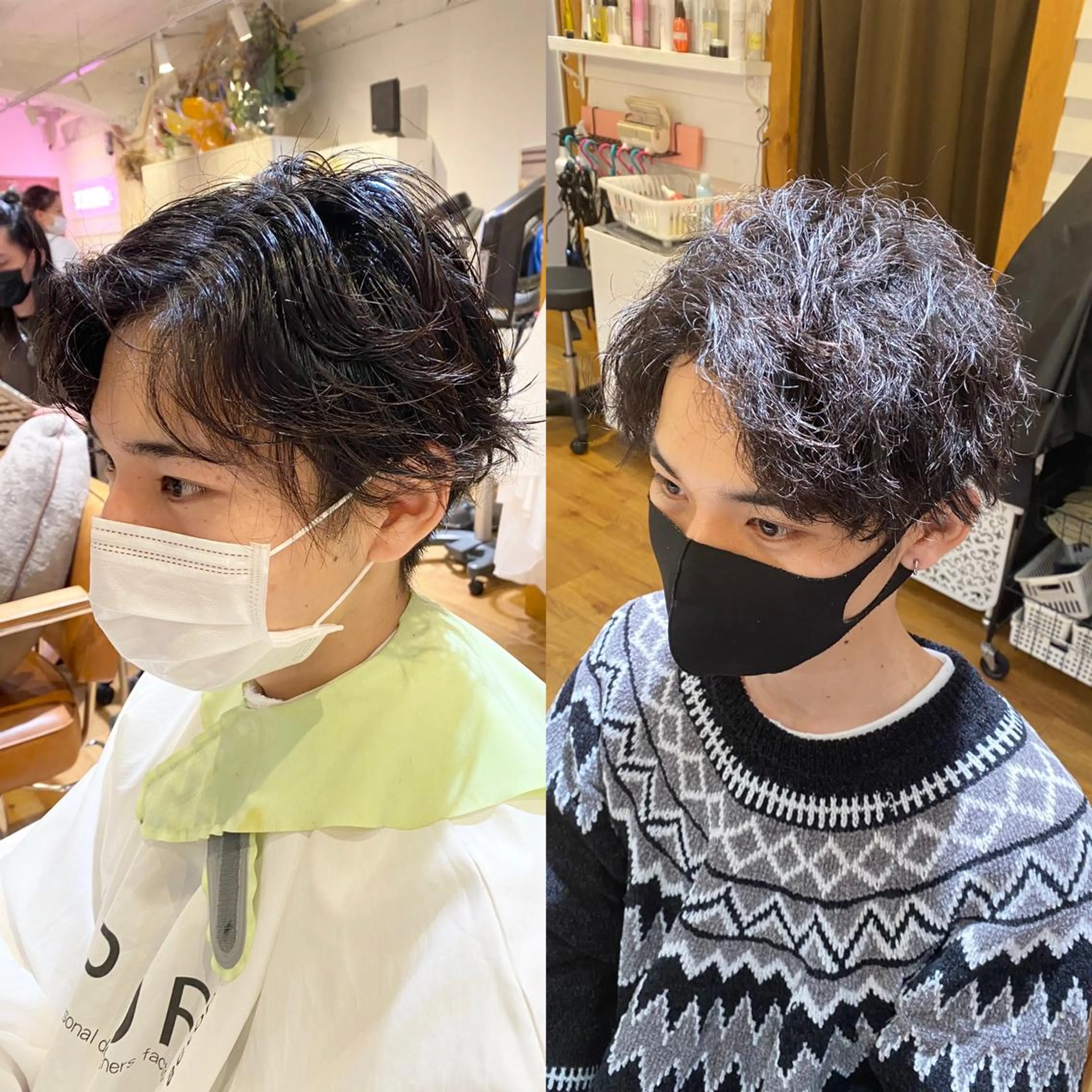 ショート カット パーマ 暗髪透明感カラー/ インナー/小島良太のヘアスタイル