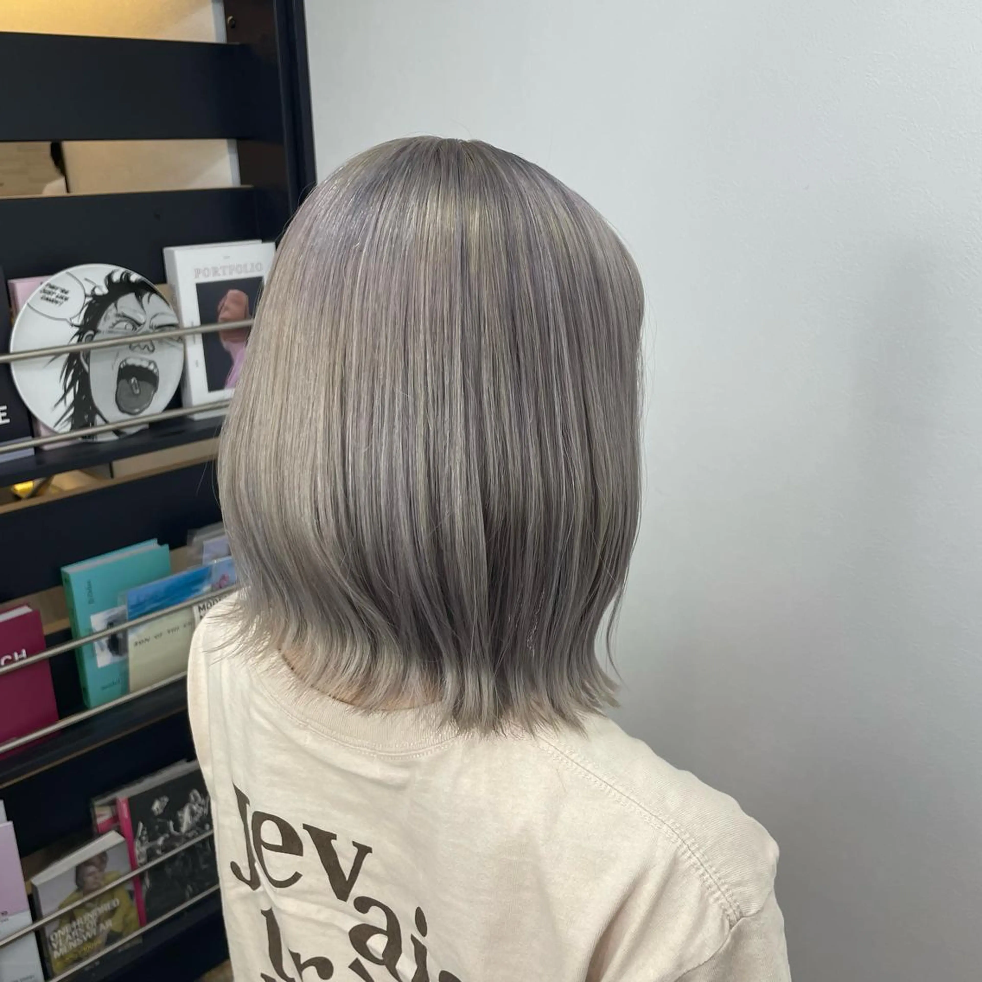 ミディアム カラー ブリーチ ヘアカラー トリートメント tokute 中野真咲🐺のヘアスタイル