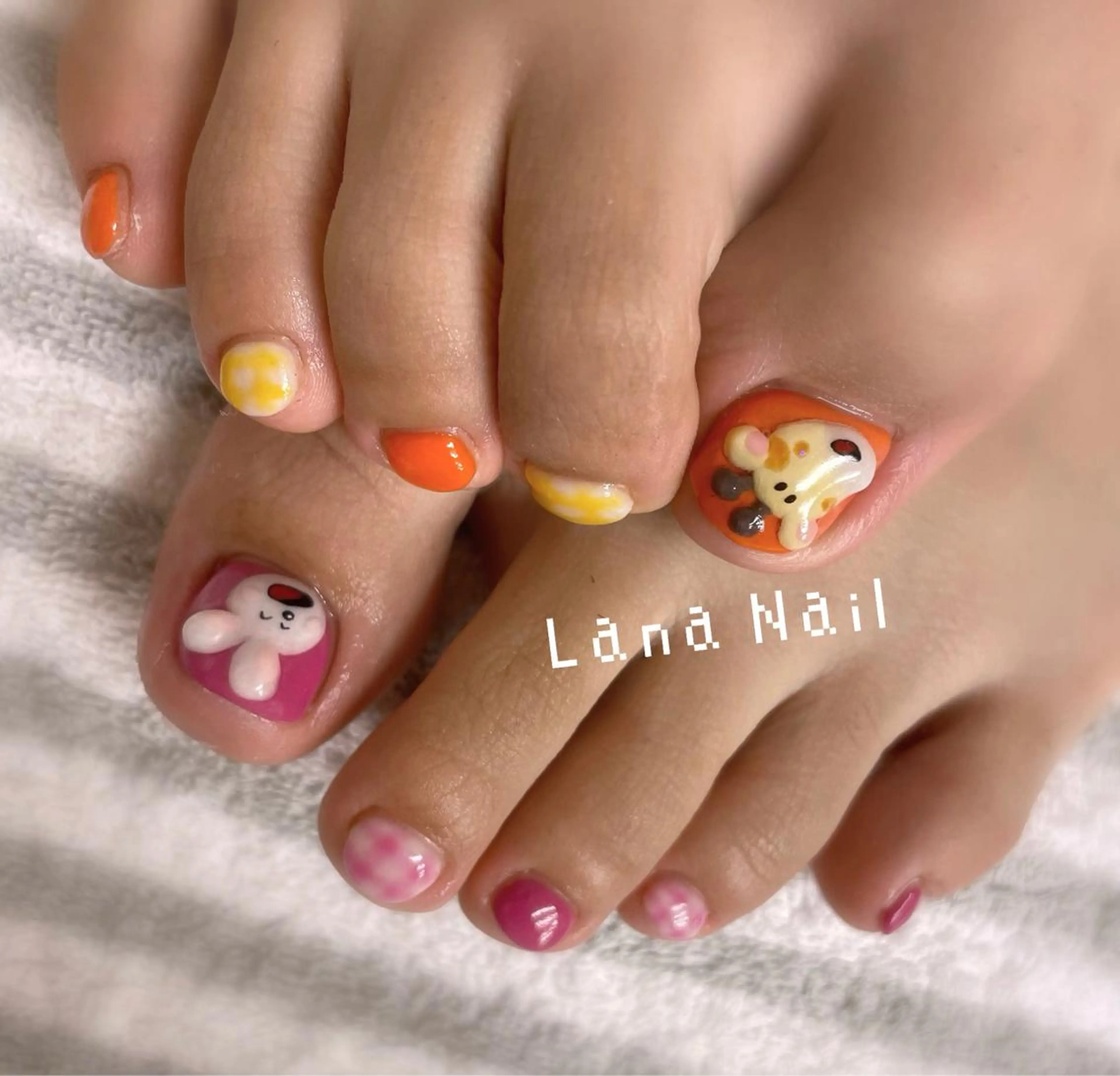 ネイル アートネイル フットネイル ワンカラーネイル Lana Nail所属・Lana Nailのネイルデザイン