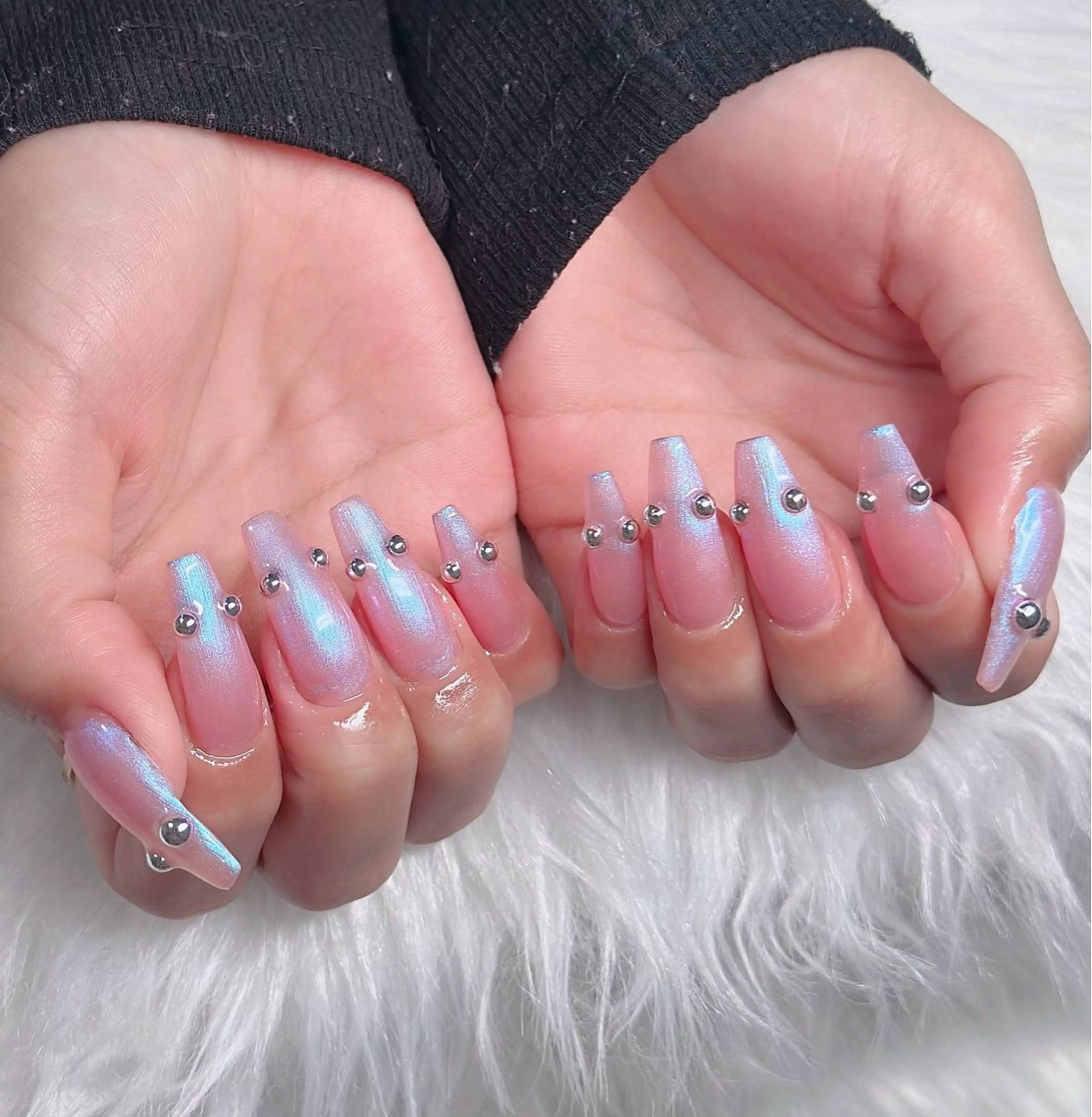 ネイル アートネイル 成人式 ジェルネイル ニュアンスネイル 夏ネイル ハンドネイル H.baby Nai Salon所属・neco H.babynailのネイルデザイン