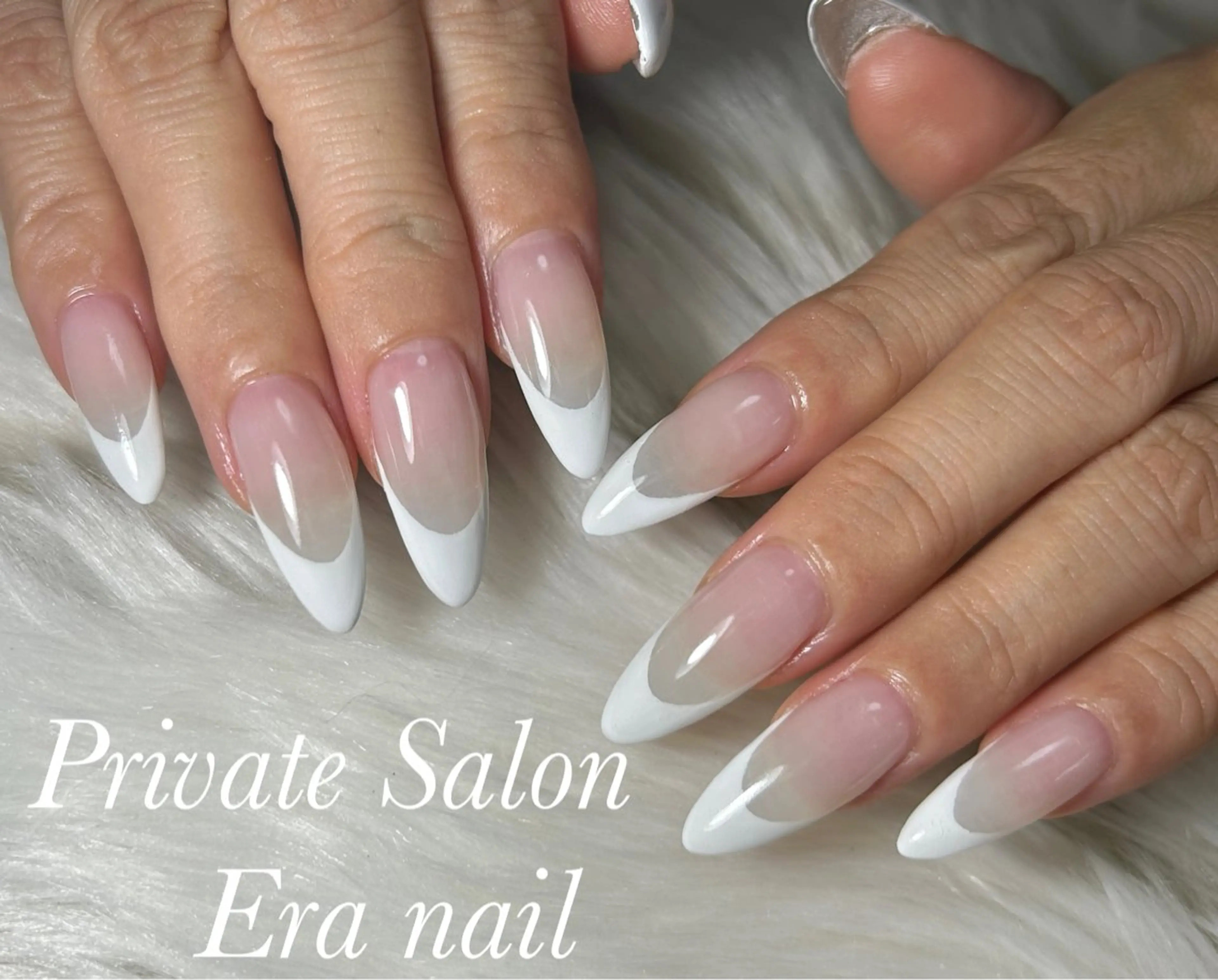 ネイル フレンチネイル スカルプネイル ハンドネイル Era nailのネイルデザイン
