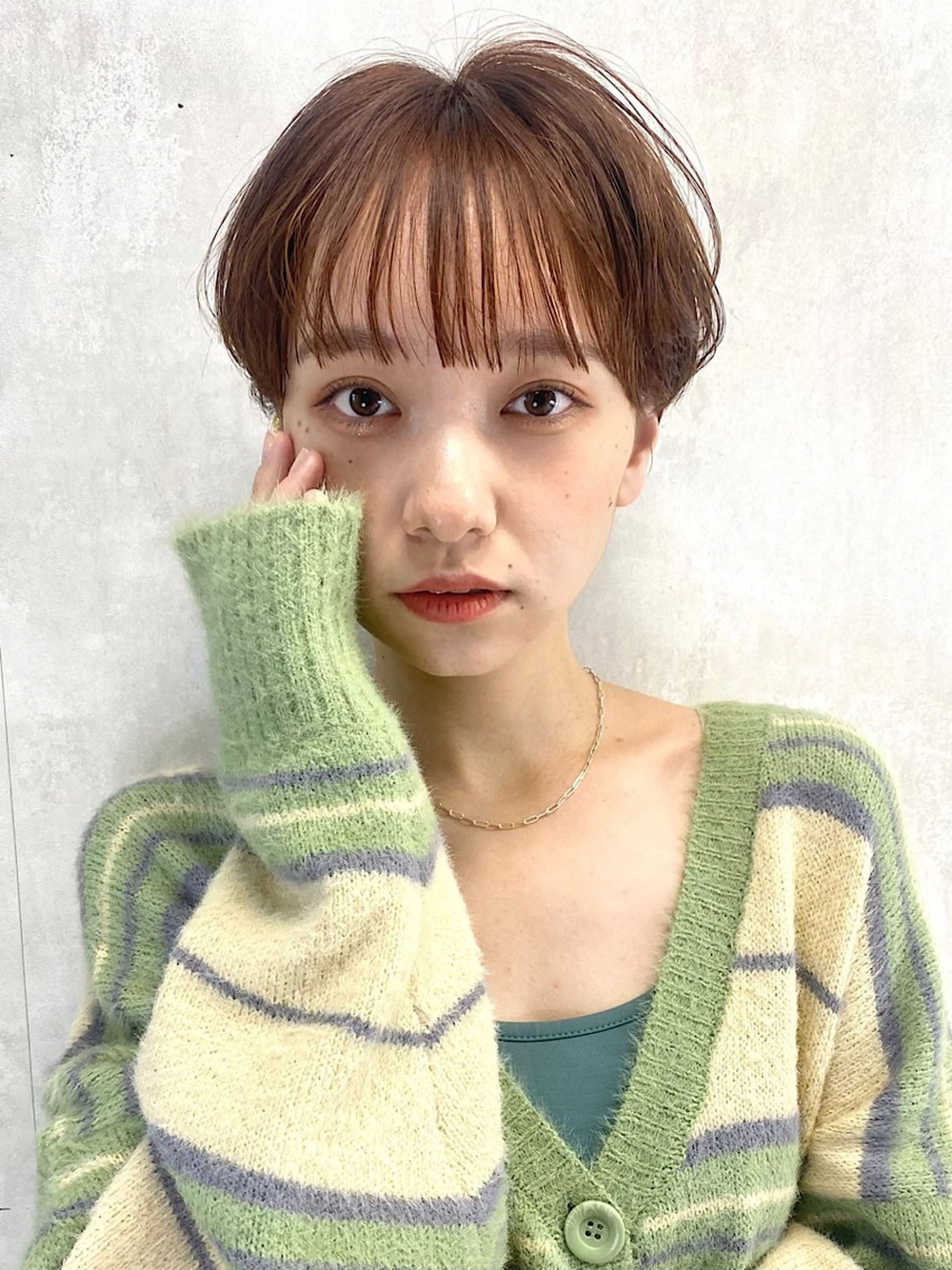 ショート カラー カット トリートメント サロウィン千葉所属・ショート/ボブ/ 高森大司のヘアスタイル