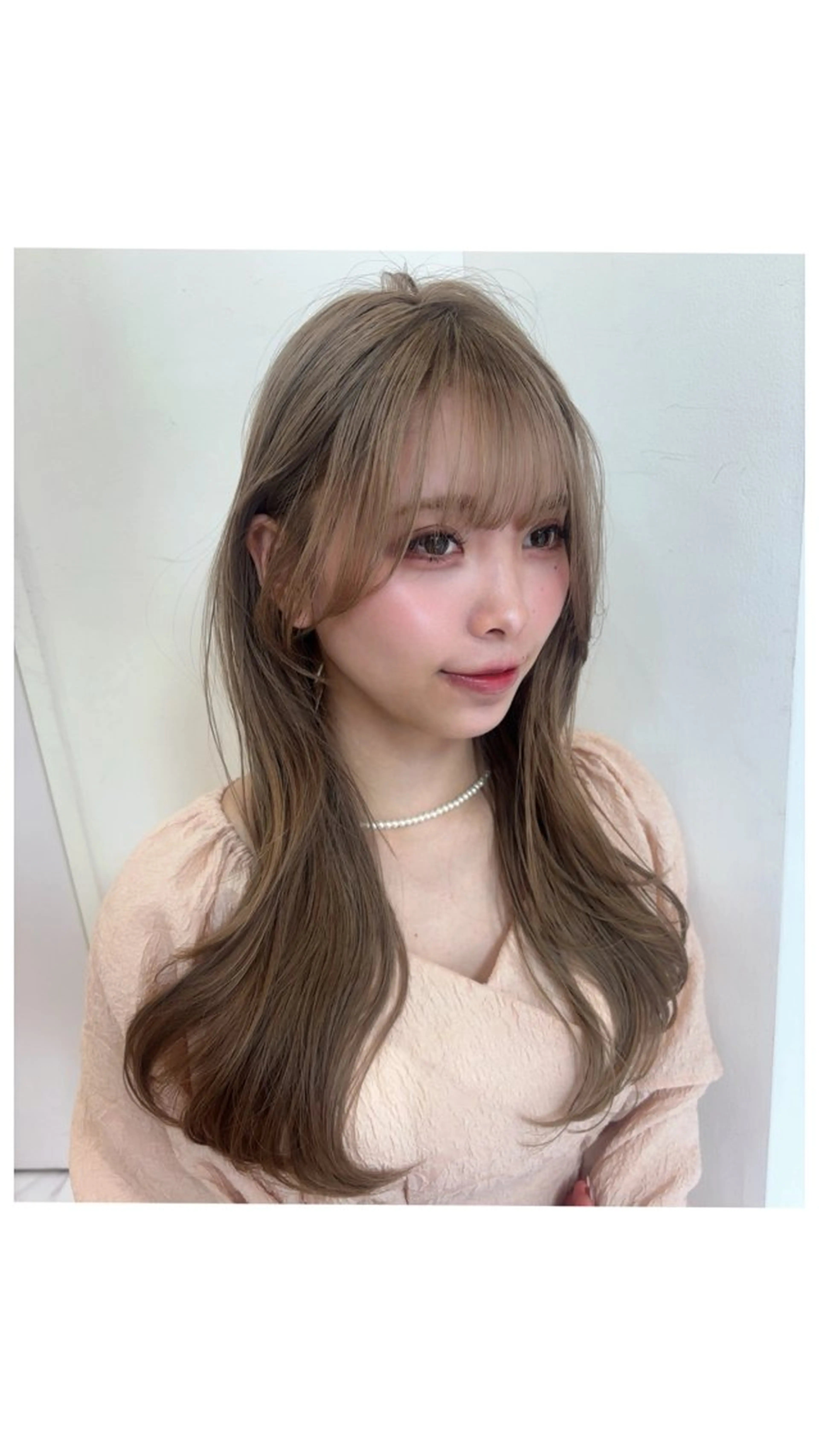 ロング カラー ベージュカラー 透明感カラー 韓国風ヘア レイヤーカット ロング カット ヘアカラー 🌟TOSHI/透明 感カラー/ショートのヘアスタイル