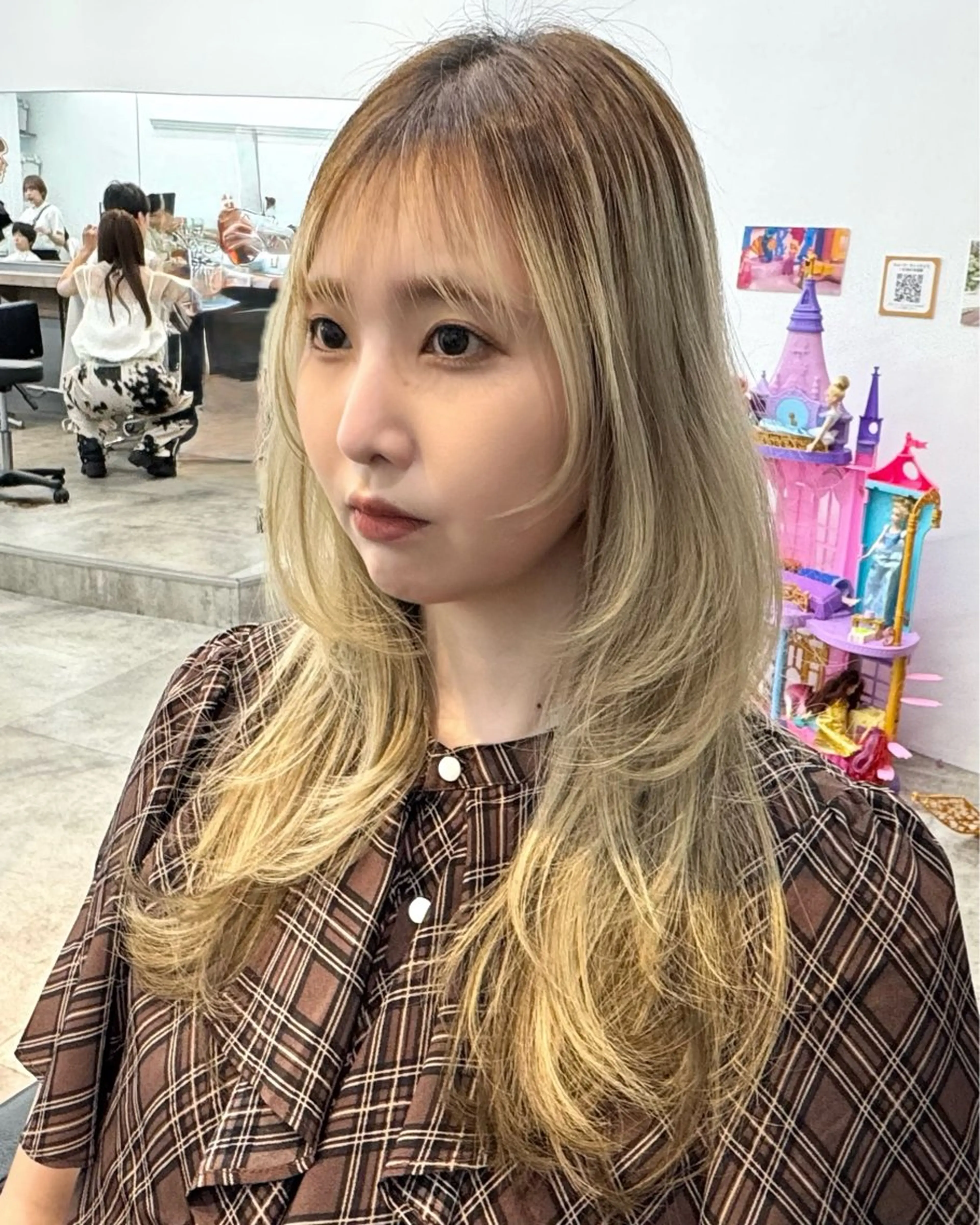 ロング 顔周りカット 似合わせカット カット トリートメント レイヤー/透明感/ 艶髪/kana 🩰のヘアスタイル