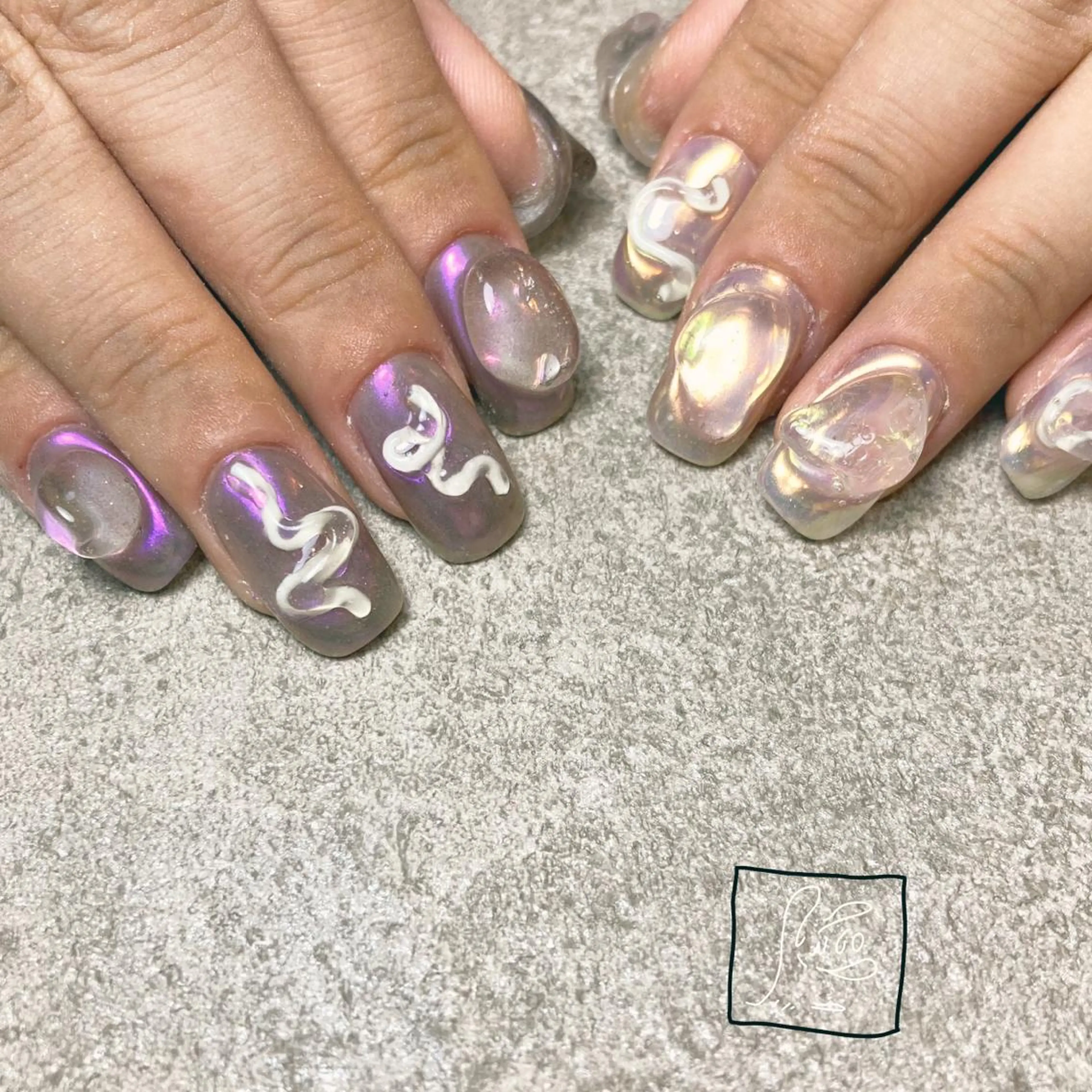 ネイル アートネイル クリアネイル ワンカラーネイル ハンドネイル hamaguchi licoのネイルデザイン