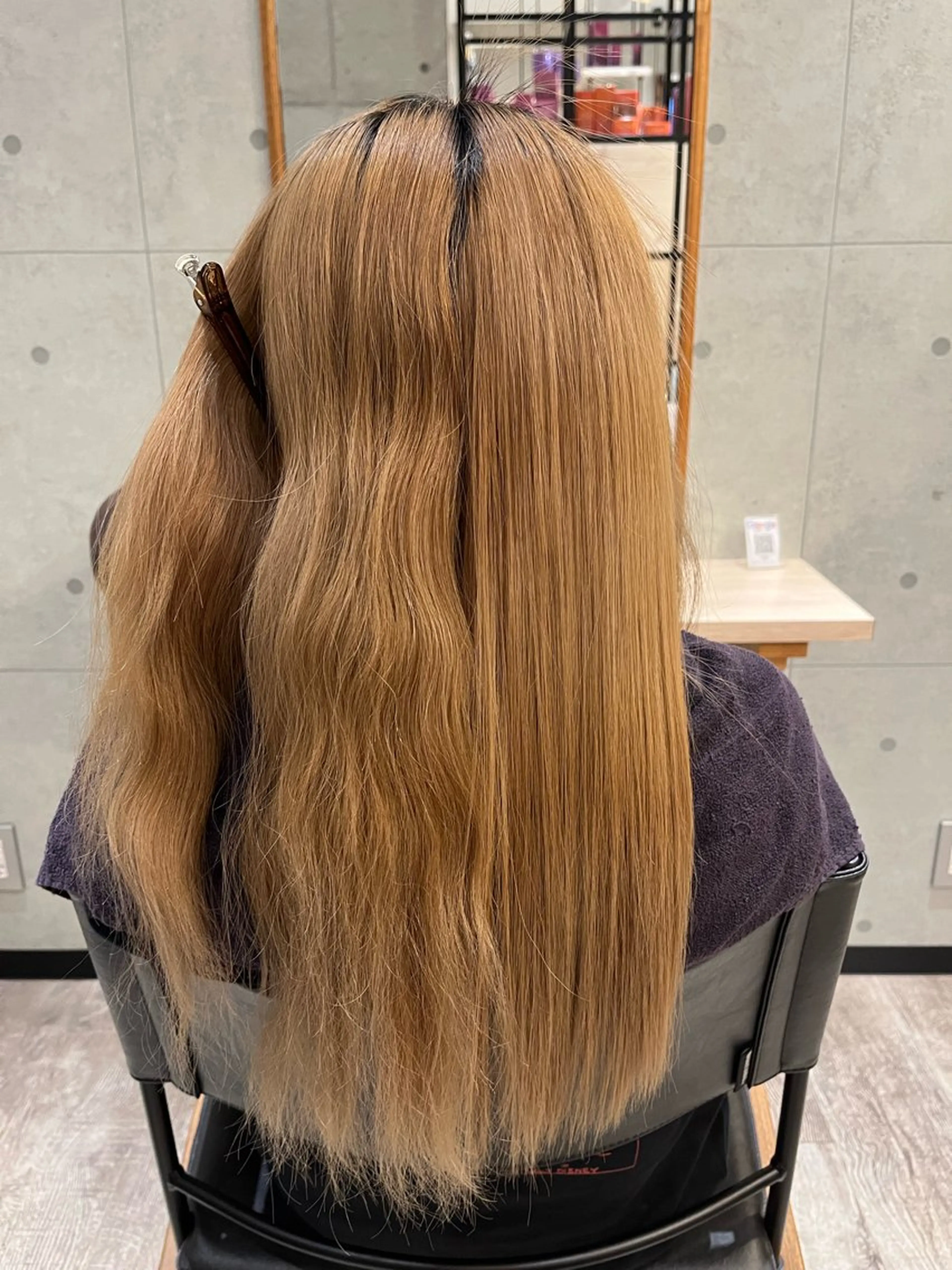 ストレートアイロン練習の写真