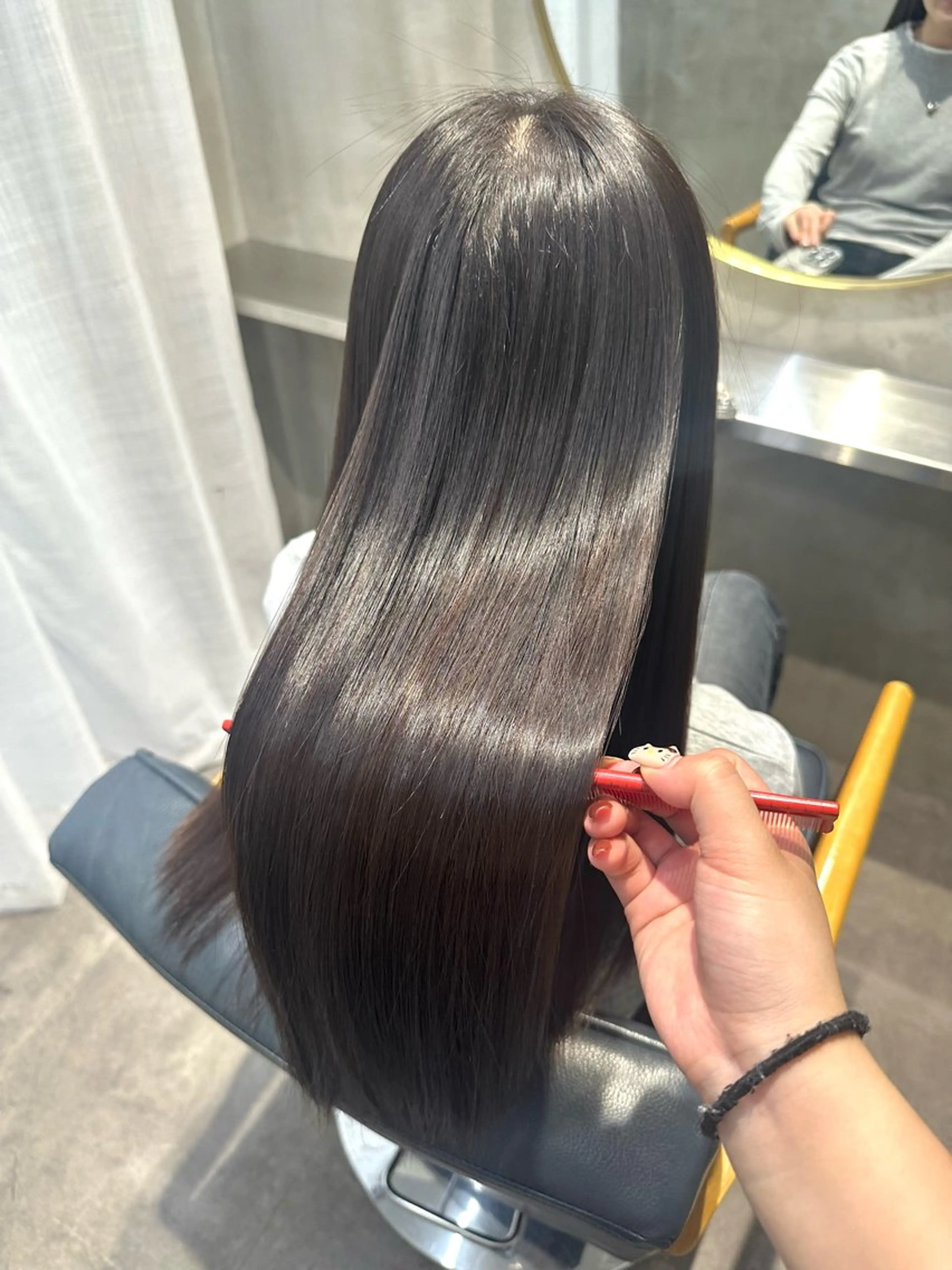 ロング カラー ヘアカラー トリートメント ︎︎カイ ミズキ 🐰𝜗𝜚のヘアスタイル