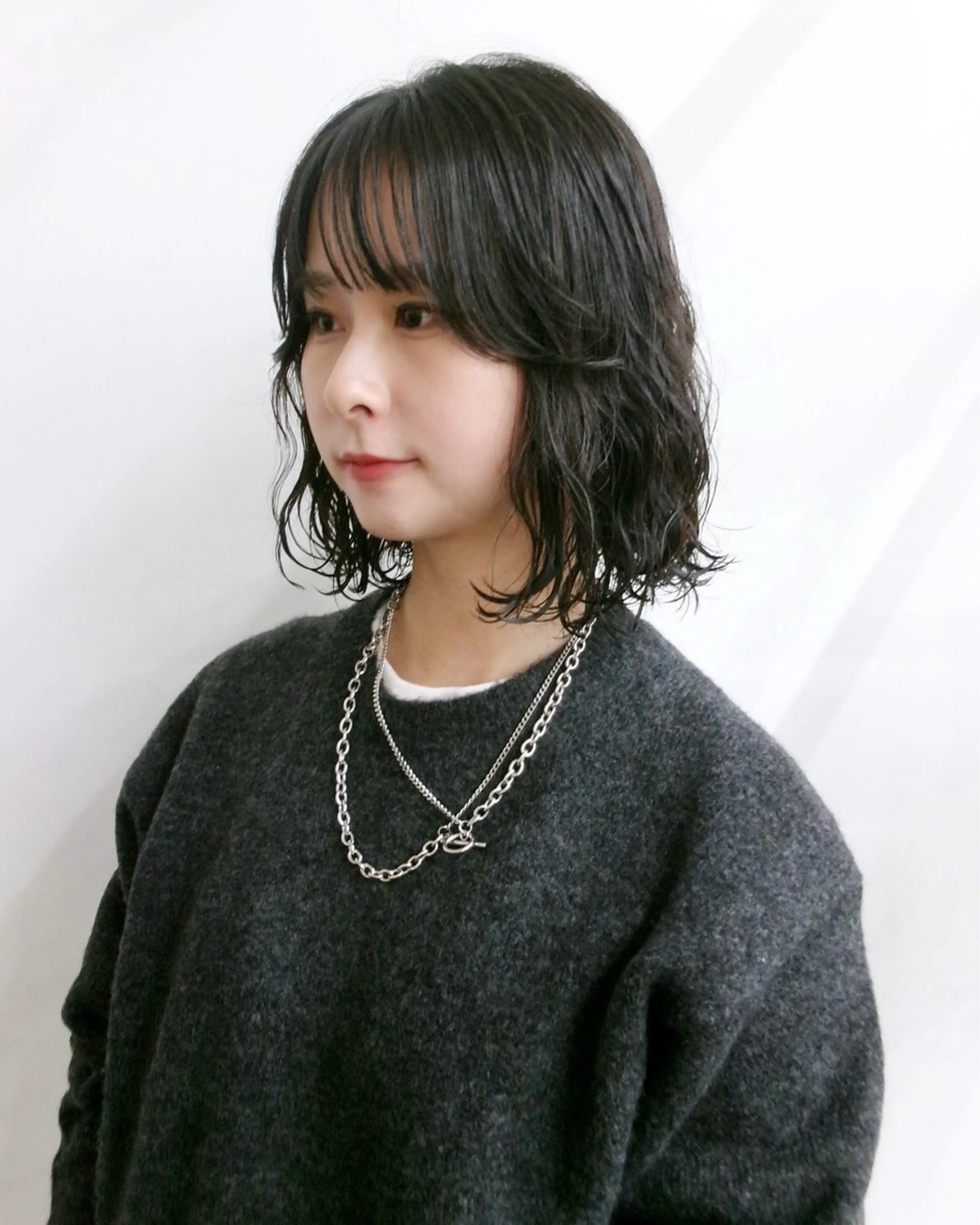ショート パーマ ボブ Vibe所属・hanami パーマ/透明感カラーのヘアスタイル