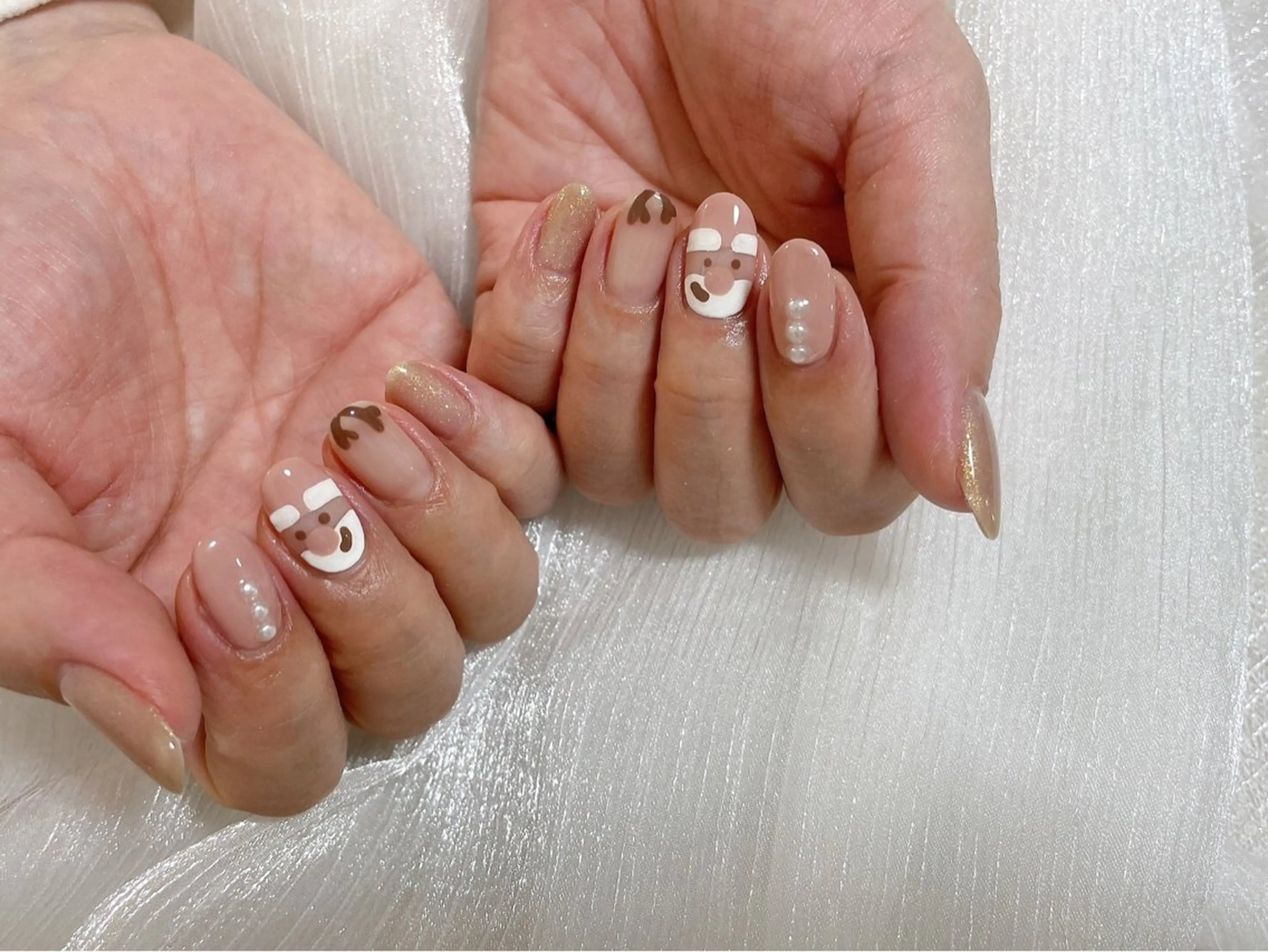 ネイル 冬ネイル クリスマス ハンドネイル kiki nail 二子玉川のネイルデザイン