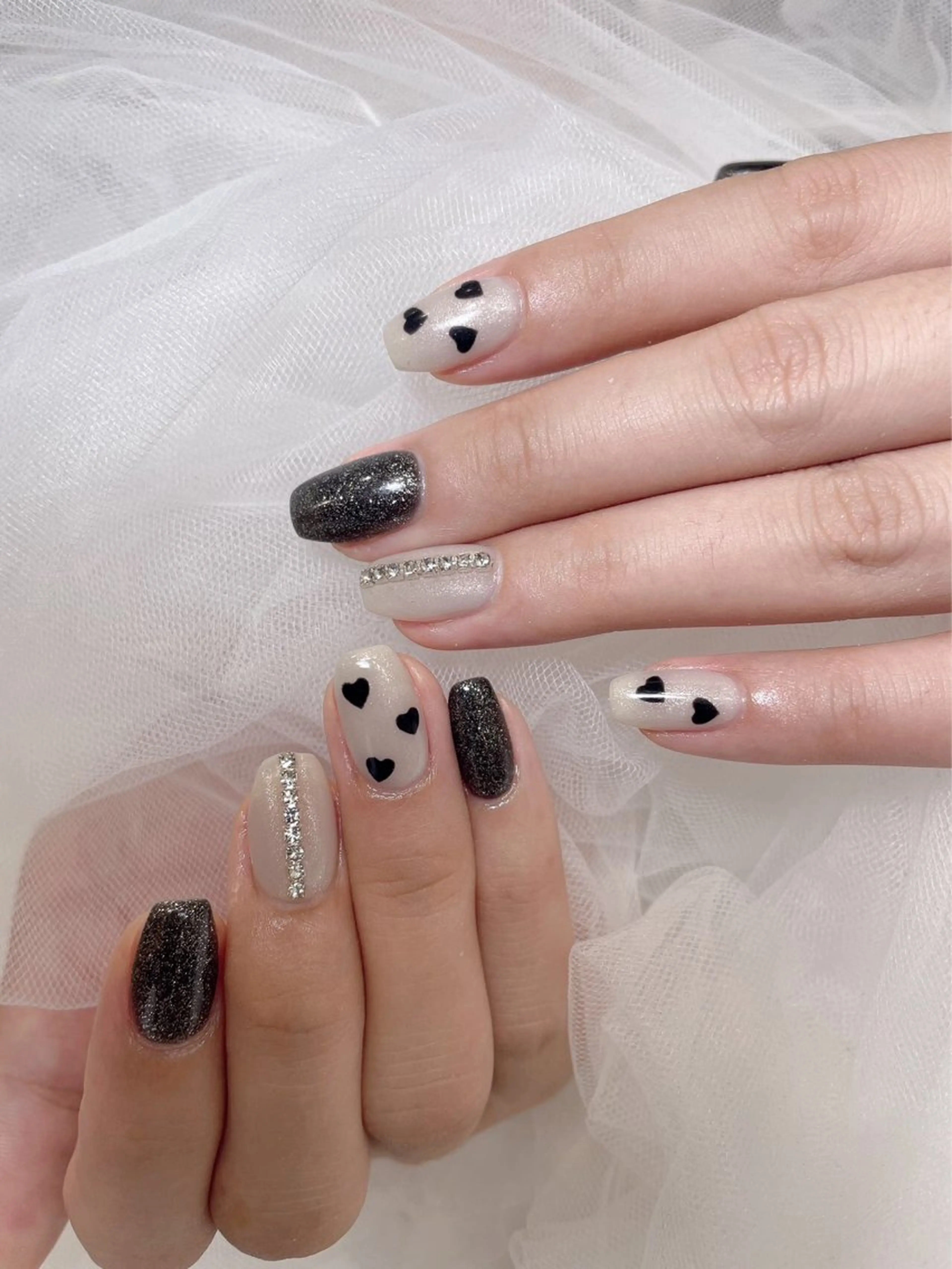 ネイル ハート ハンドネイル ハンドケア Riona 🌸上野のネイルデザイン