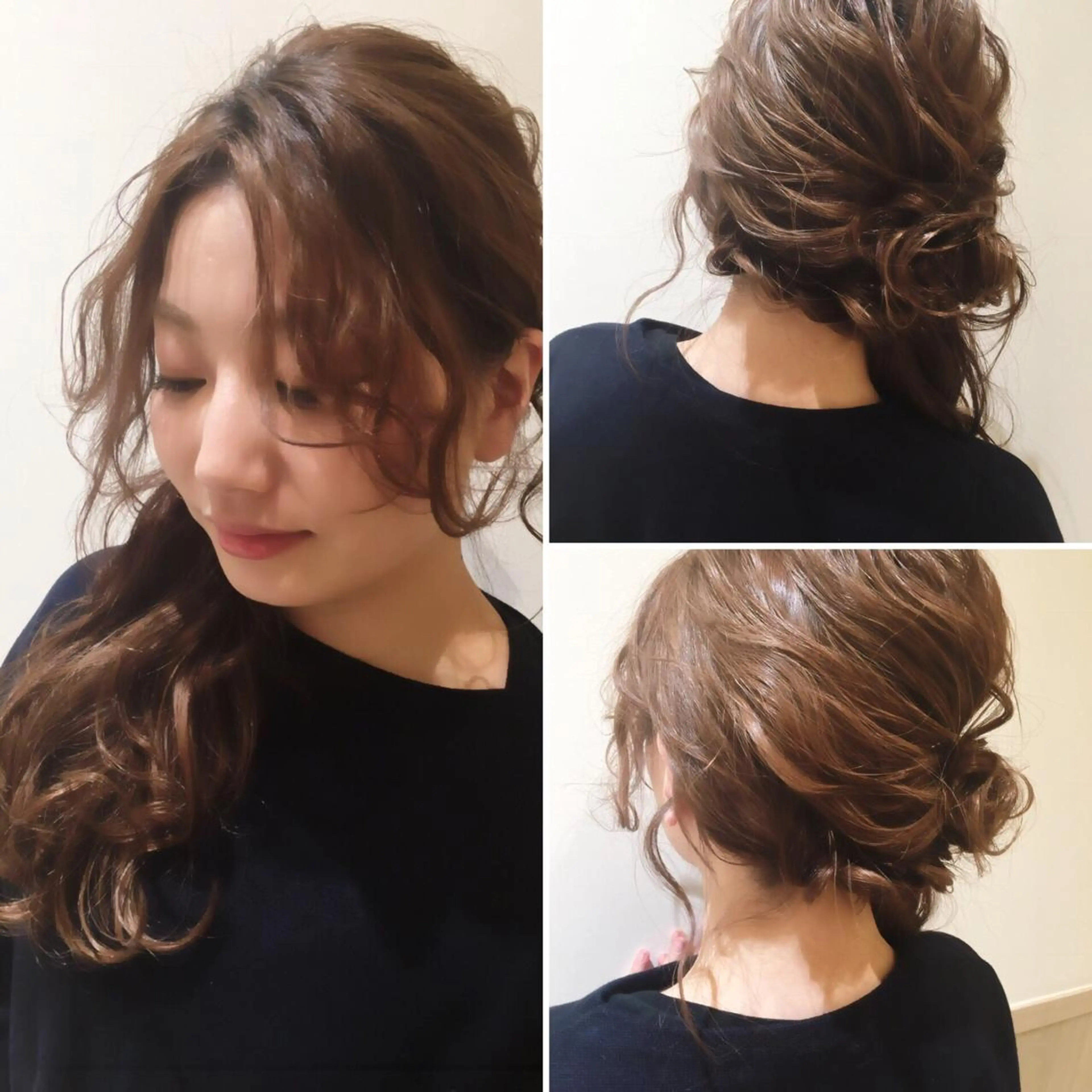 セミロング カラー ヘアアレンジ ✨ハイクオリティ✨ 山本香也のヘアスタイル