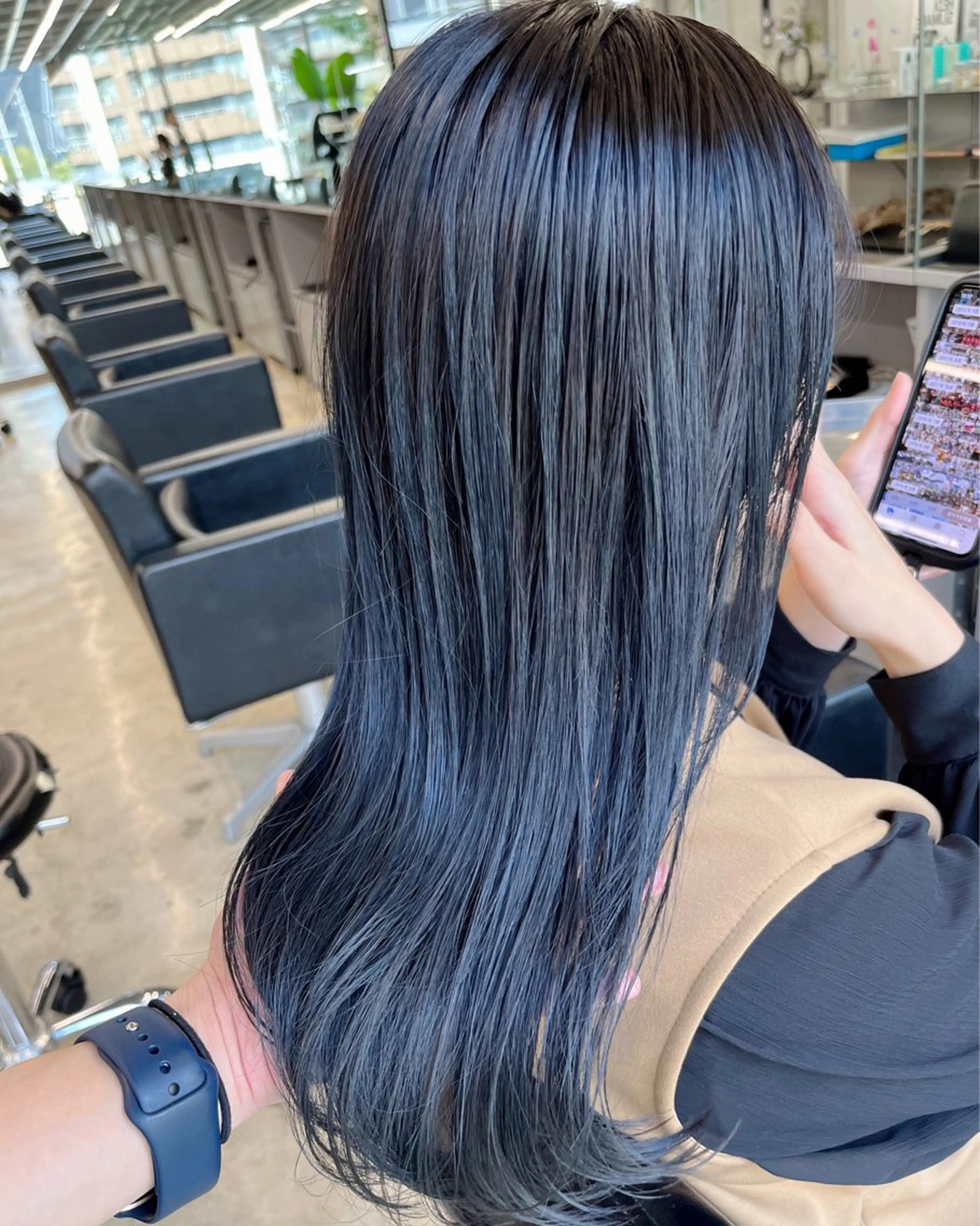 セミロング カラー ヘアカラー ダブルカラー/ ケアブリーチ/クニトのヘアスタイル