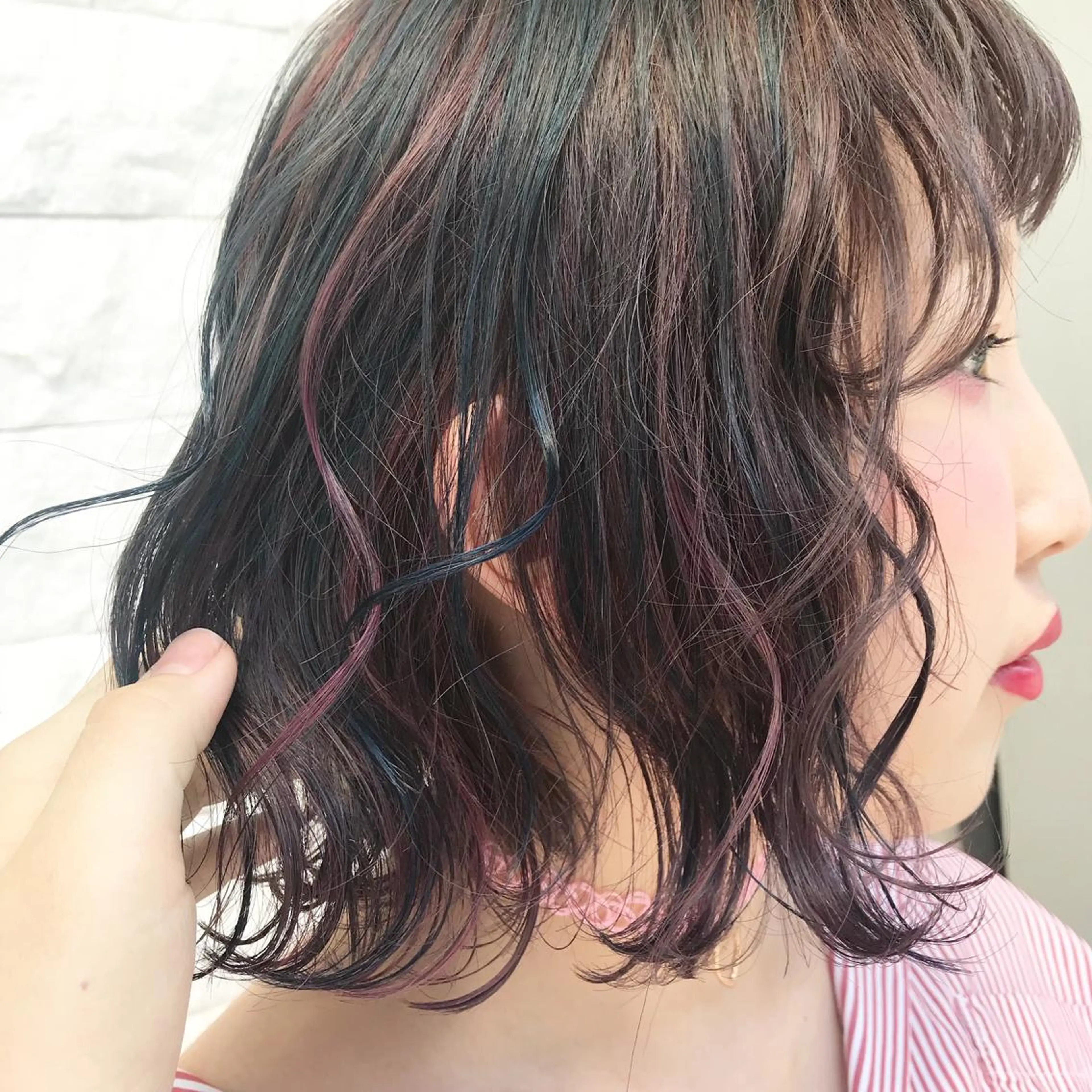 カラー ユニコーンカラー 艶カラー ⭐️田中真緒のヘアスタイル
