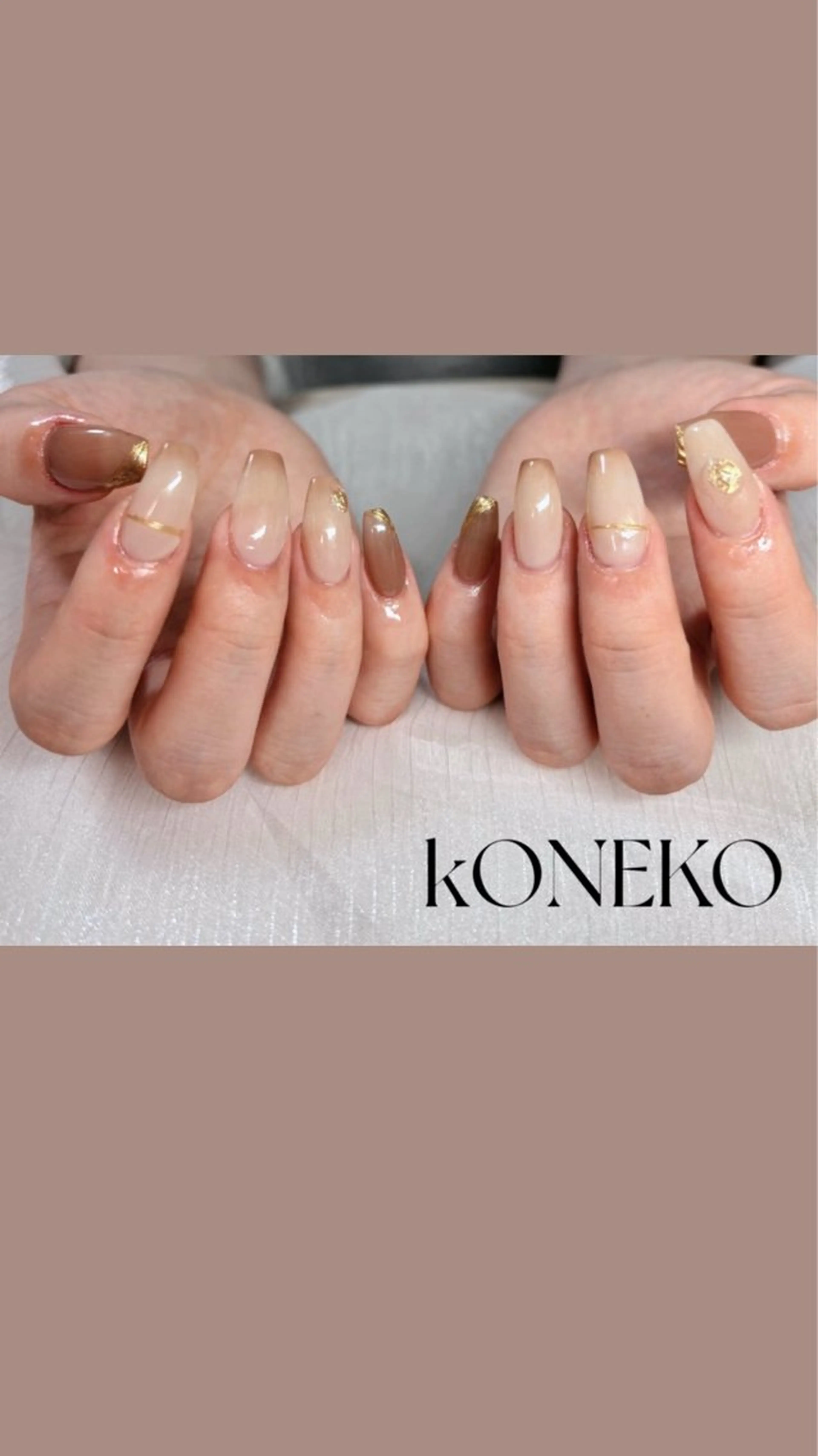 ネイル ハンドネイル コネコネイルサロン モデル用のネイルデザイン