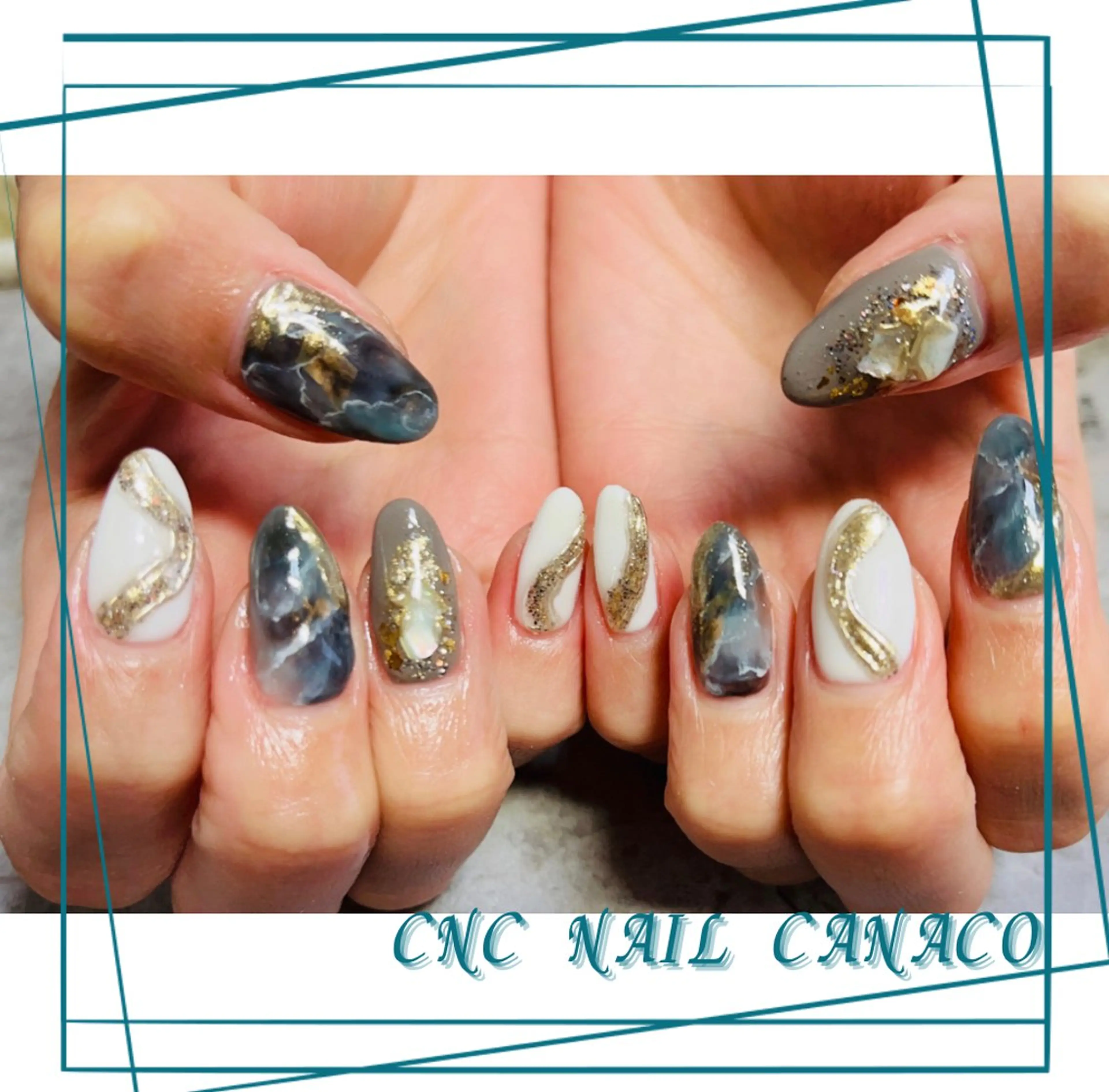 ネイル アートネイル 持ち込み ニュアンスネイル ストーンネイル ハンドネイル ハンドケア Felice所属・ベテランネイル cnc  nailのネイルデザイン