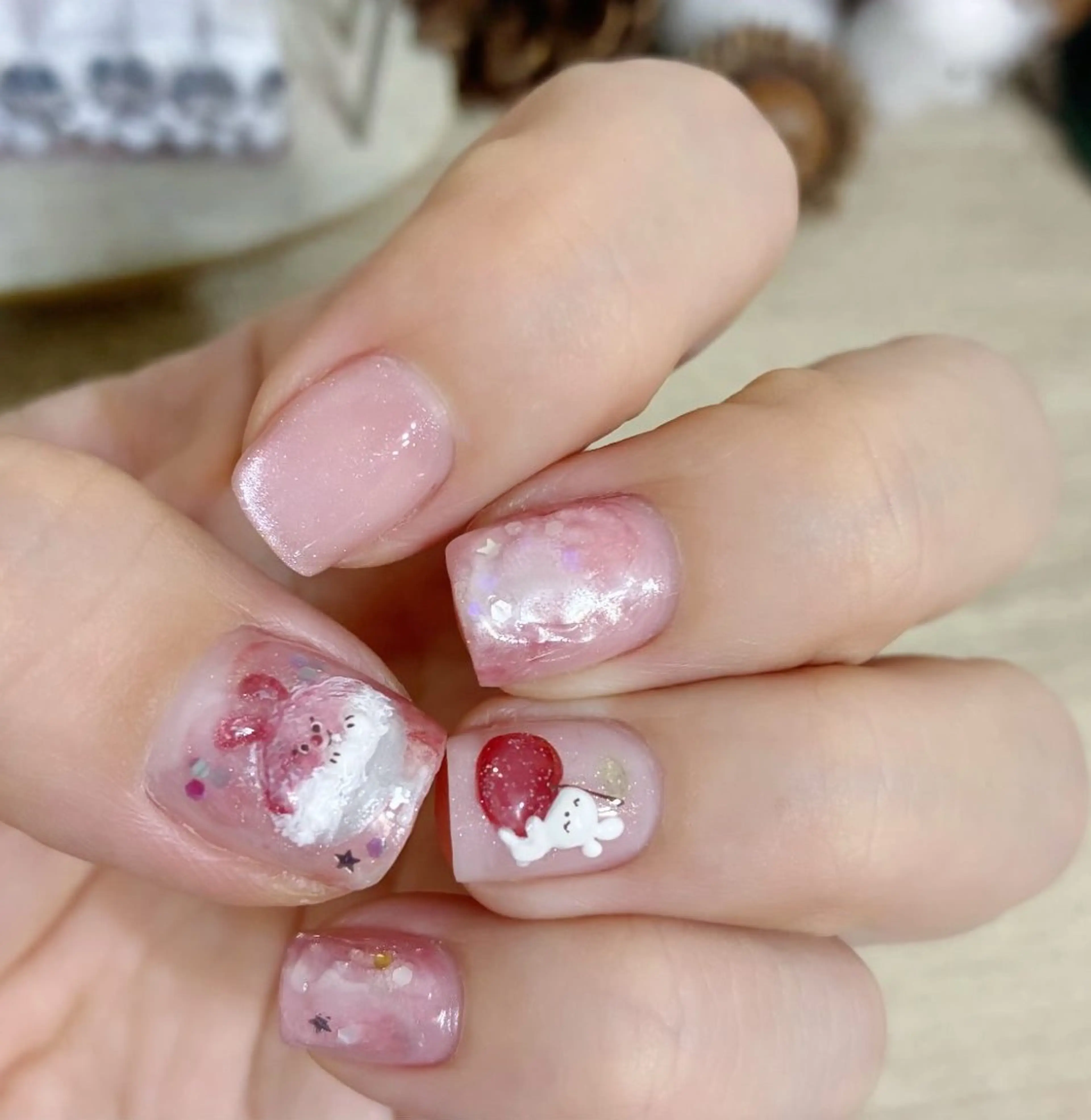 ネイル アートネイル ニュアンスネイル ピンク ハンドネイル minimus._.nails(votre salon)所属・Kyu Yui(🇹🇼)のネイルデザイン