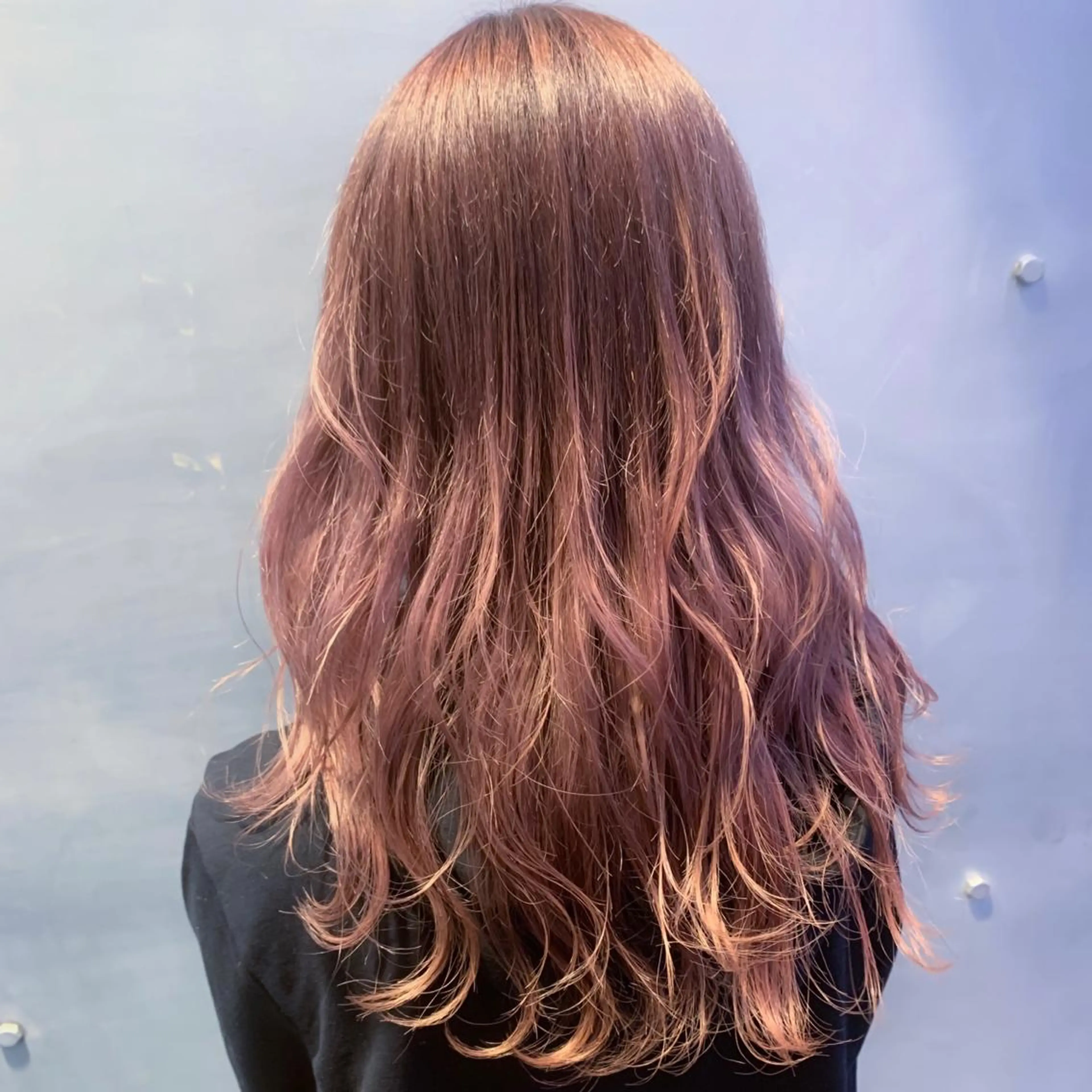 ロング カラー グラデーションカラー ピンクカラー Uni.所属・地毛風ストレート/ 髪質改善/榎本流行のヘアスタイル