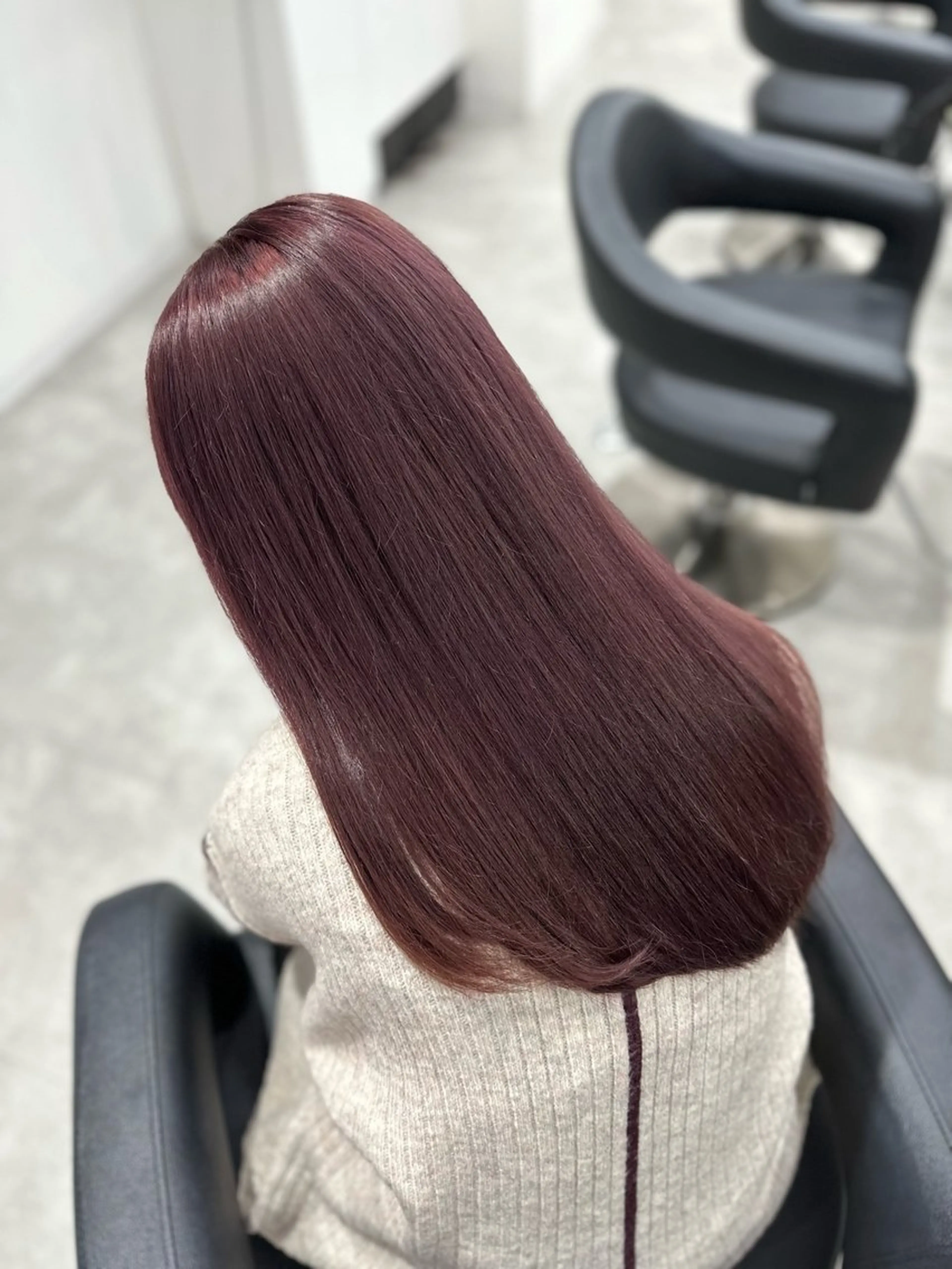 セミロング カラー ヘアカラー トリートメント 🍒ワイン系 ウルフカット🍒拓未のヘアスタイル