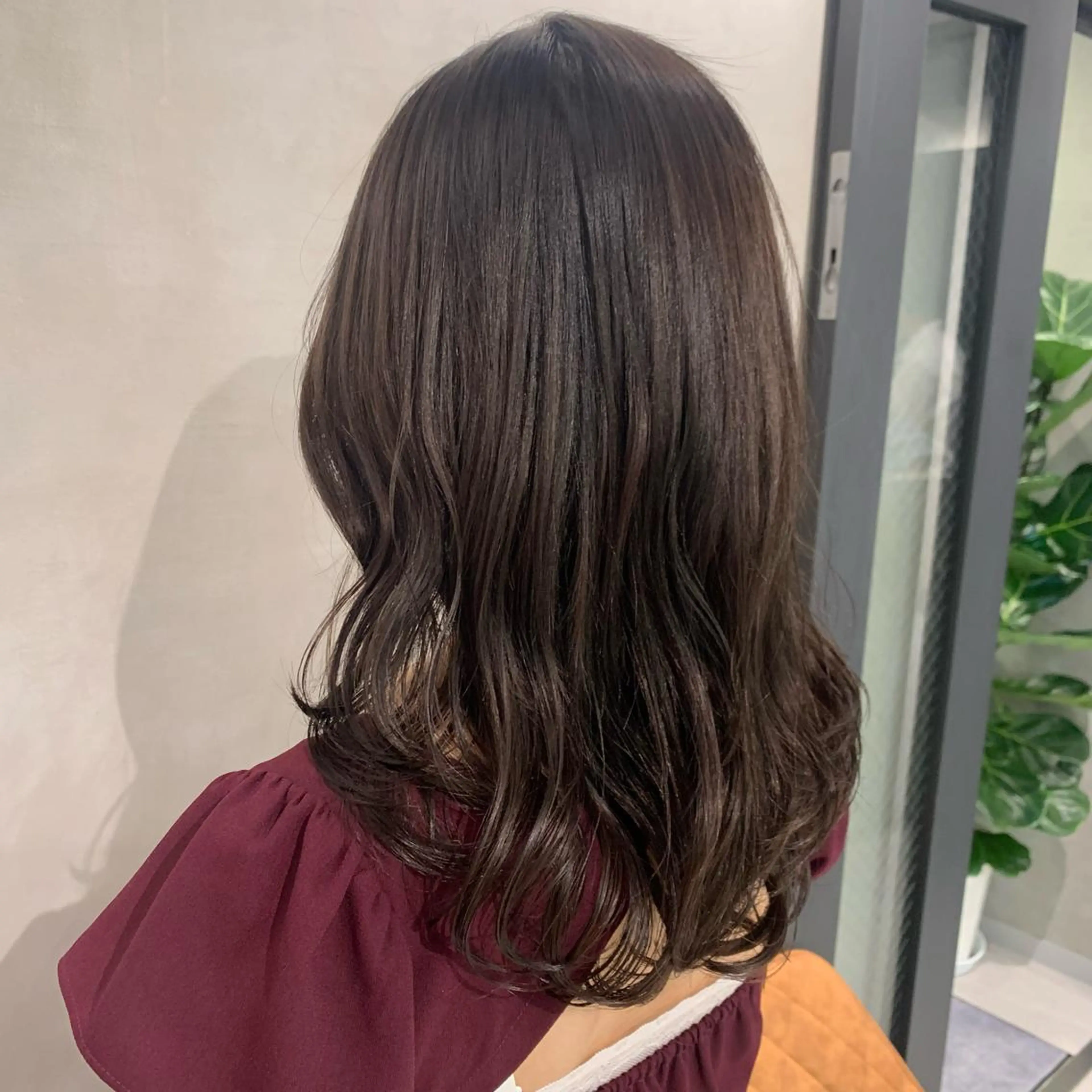 ミディアム カラー ブラウンカラー 🌹似合わせカラー/ 酸性縮毛🌹野本麗奈のヘアスタイル