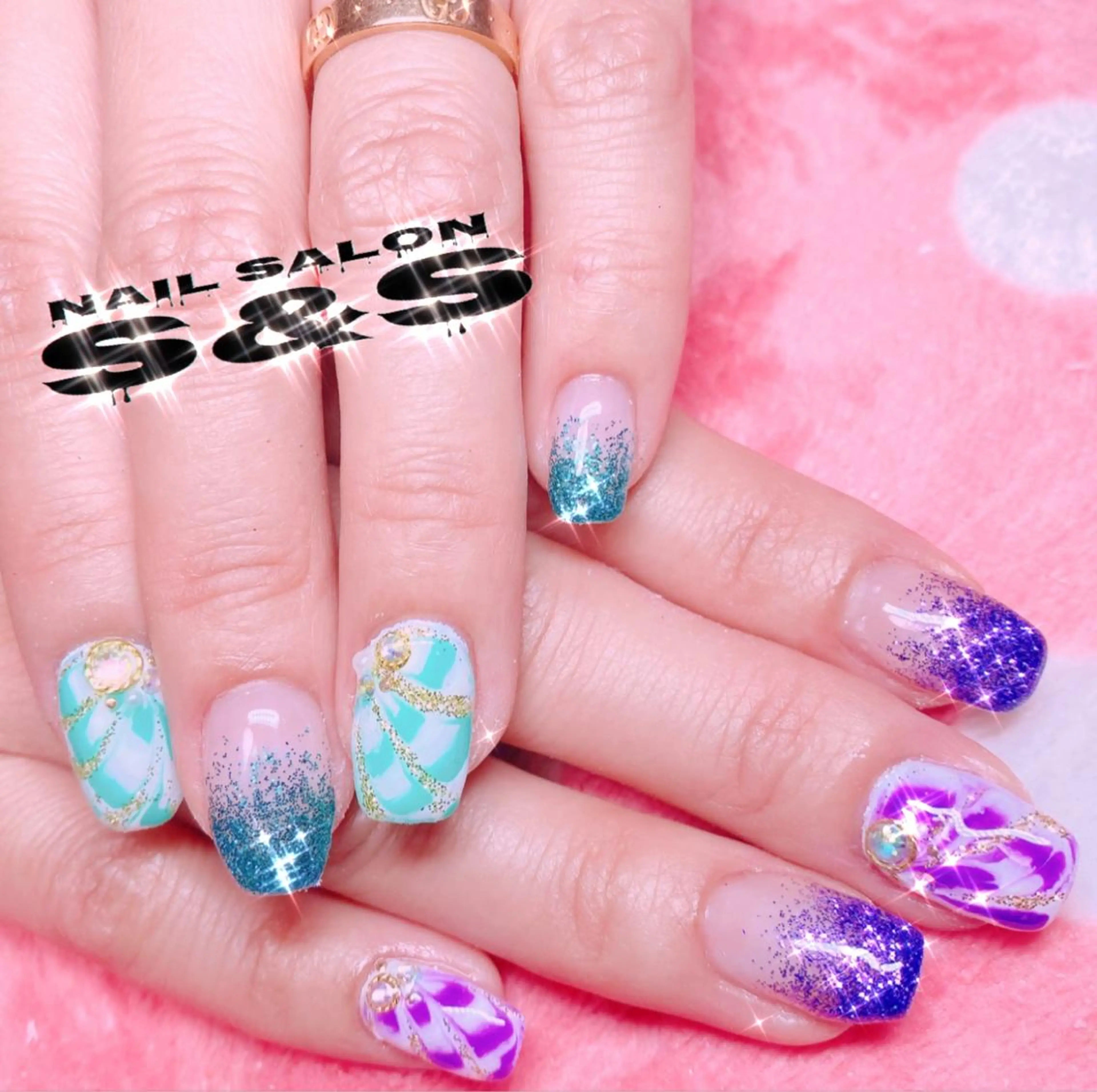 ネイル 長さ出し メンズネイル 持ち込み スカルプネイル S&S 村田小百合のネイルデザイン