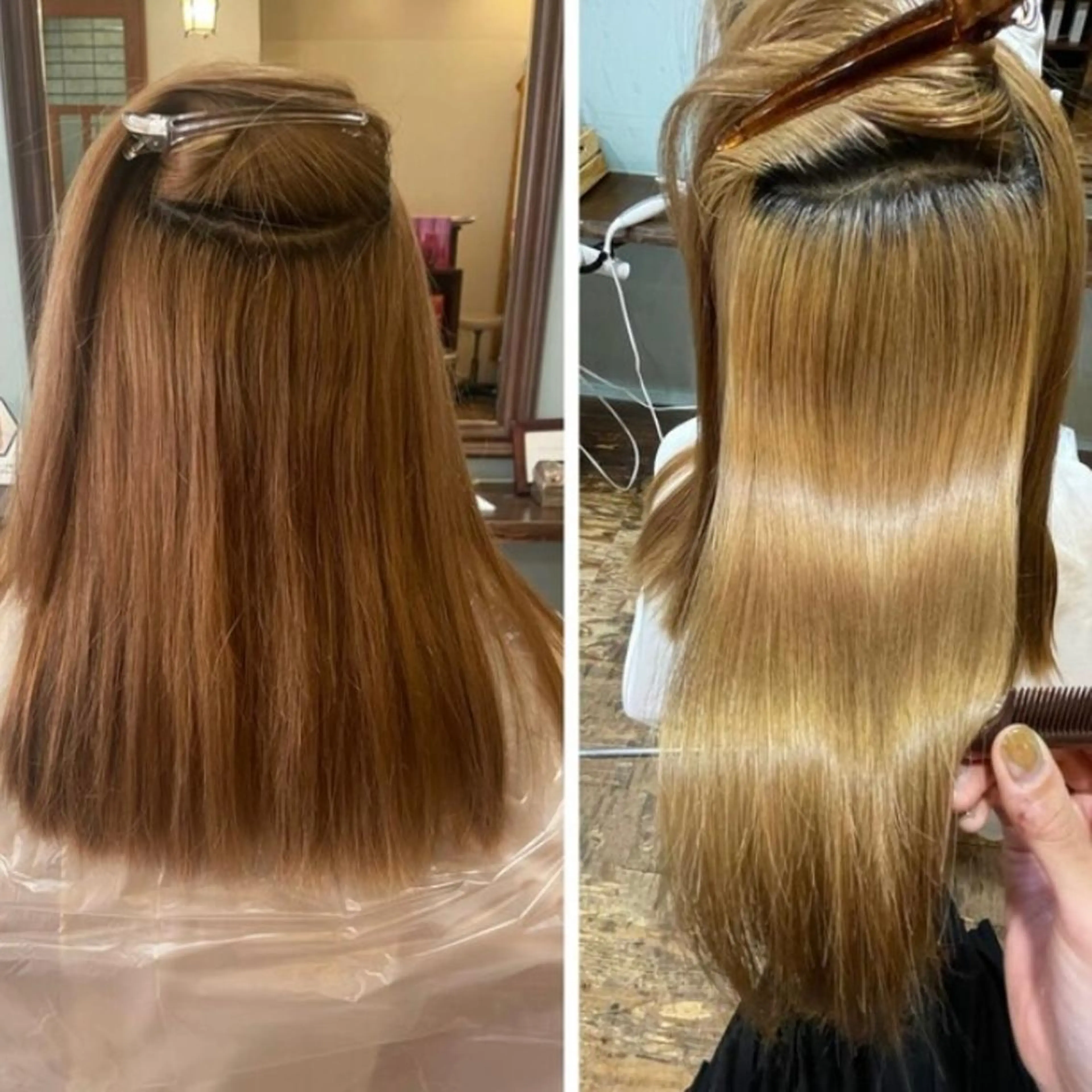 ロング パーマ 縮毛矯正 salon village所属・ウルフカット🪽 レイヤー/髪質改善のヘアスタイル