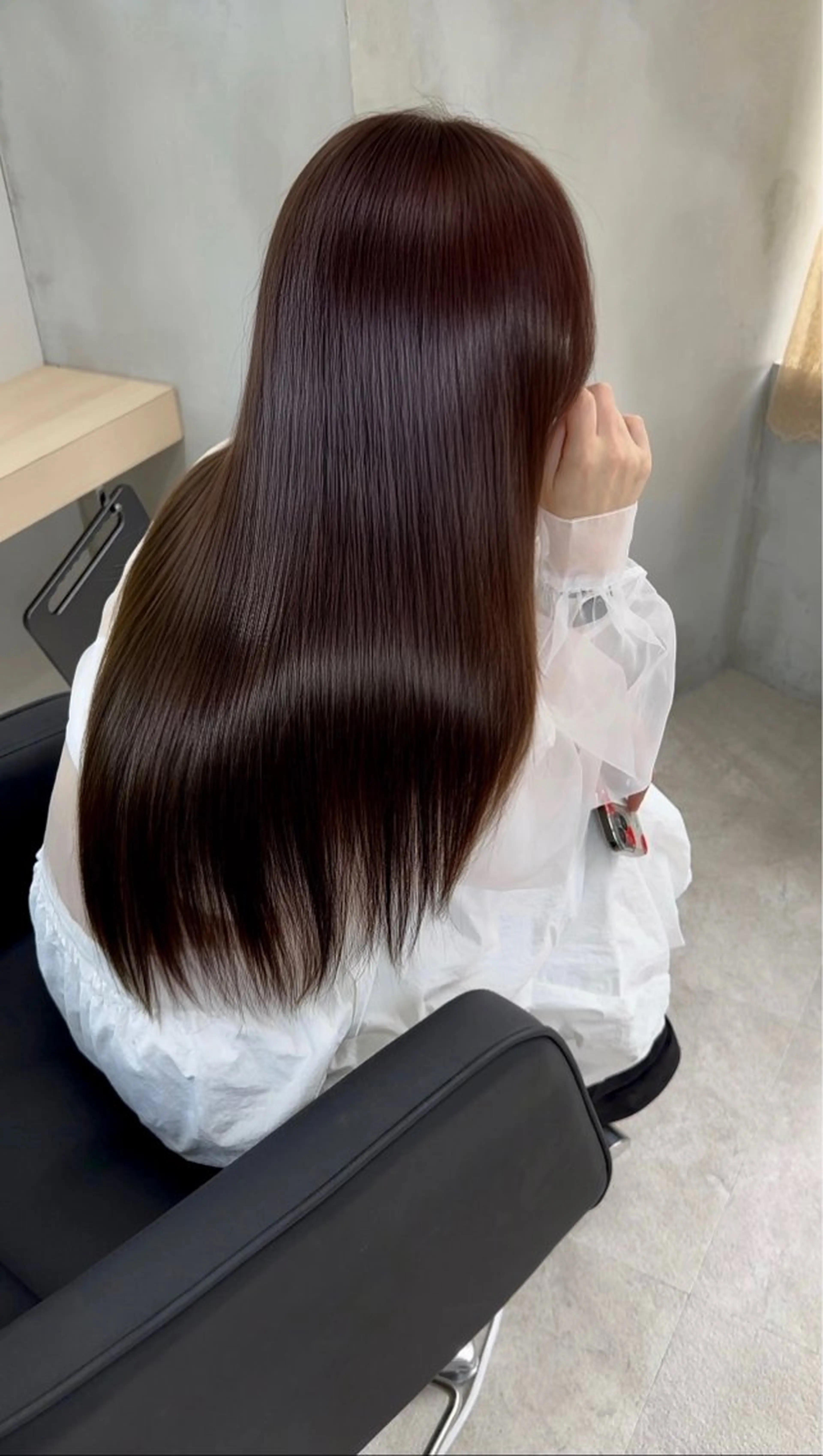 ロング 髪質改善 トリートメント ヘアカラー トリートメント 艶髪カラー🫧 髪質改善🪽萩原のヘアスタイル