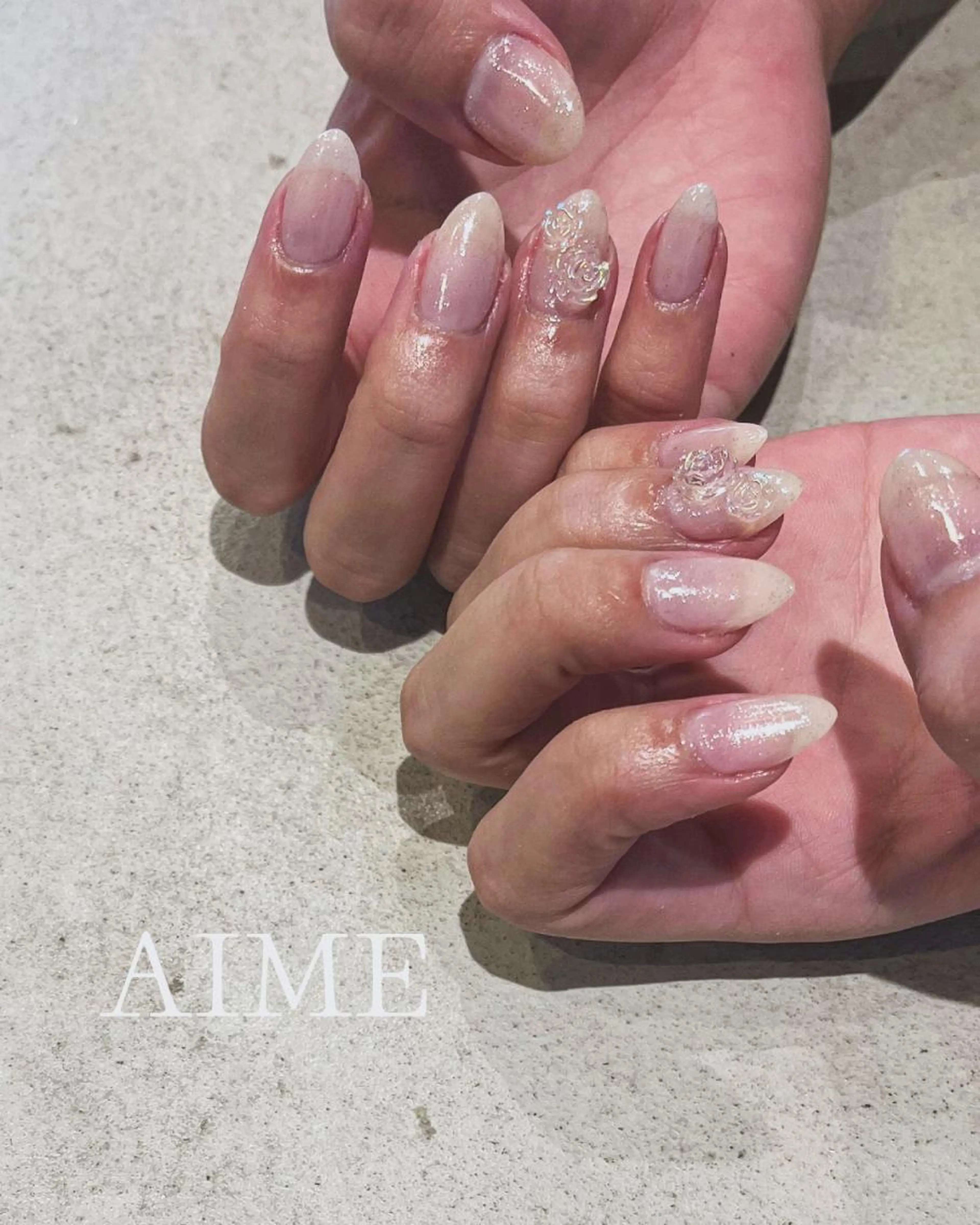 *ハンド*持込◎シンプルネイル+αの写真