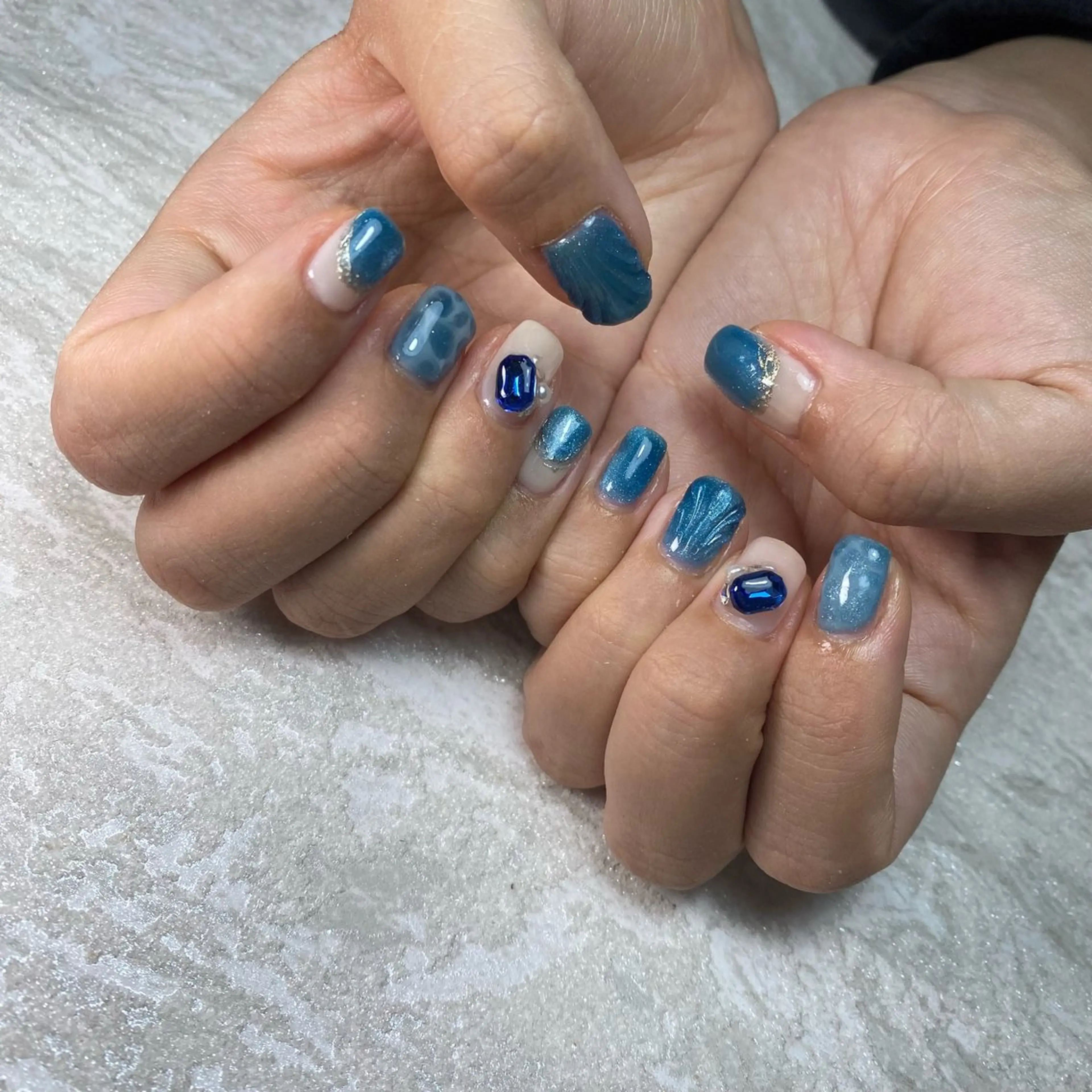 ネイル アートネイル ニュアンスネイル ハンドネイル nailsalon e'clatのネイルデザイン
