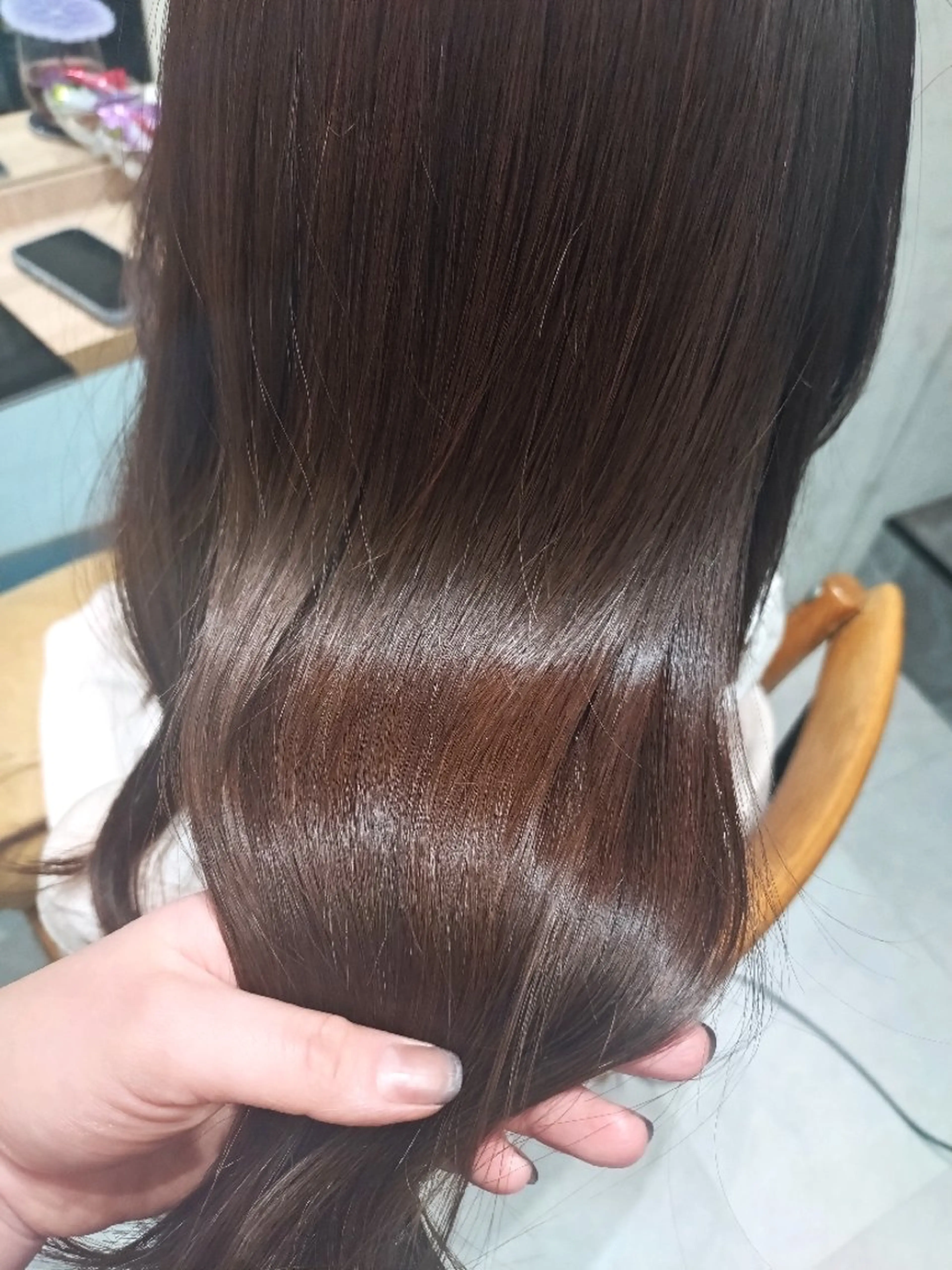 セミロング カラー カット ヘアカラー ヘアアレンジ/透明感 カラー/AKARIのヘアスタイル