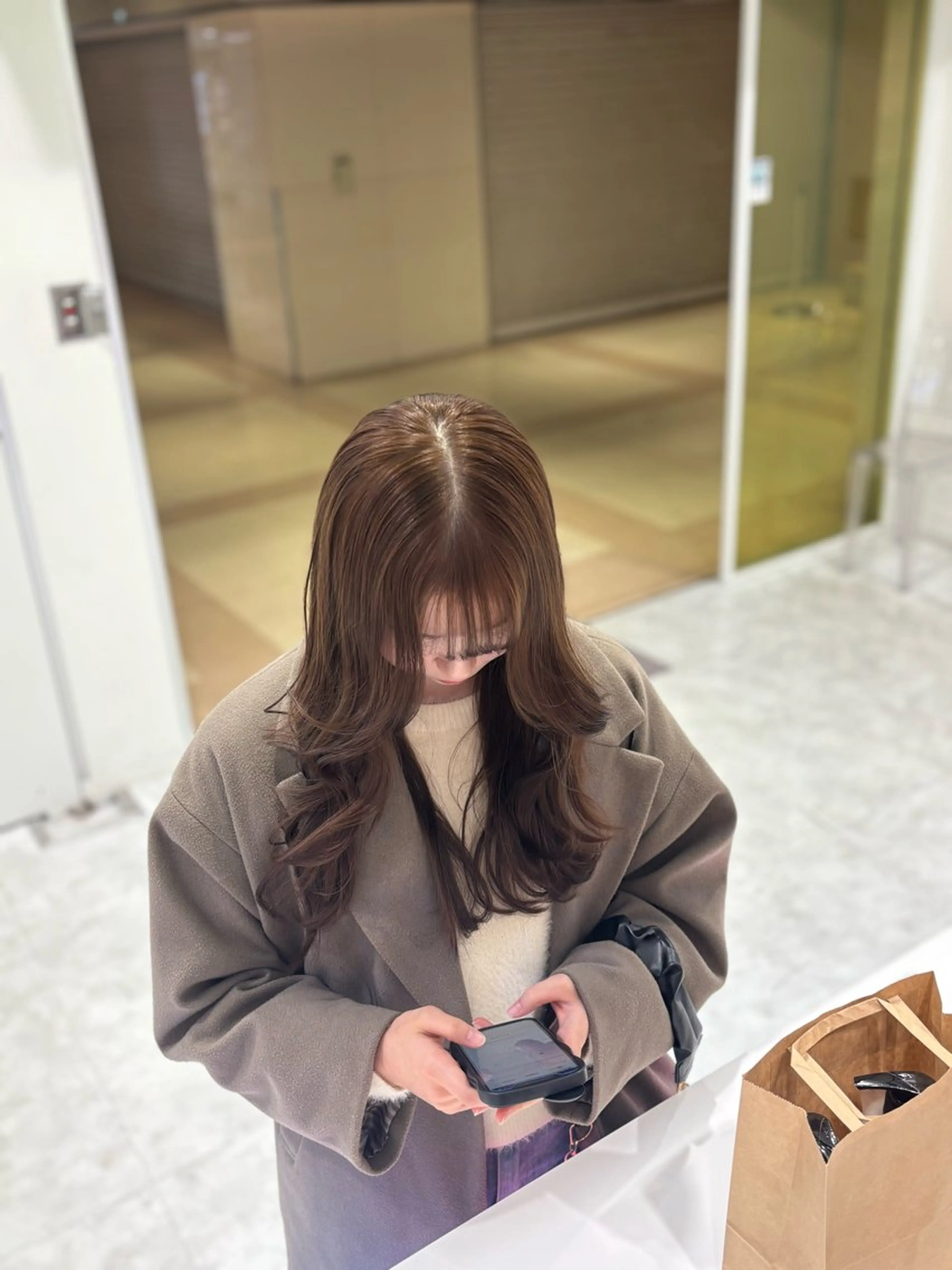 ロング カラー ヘアカラー 大人っぽベージュ🤍 当日予約◎ヒロトのヘアスタイル