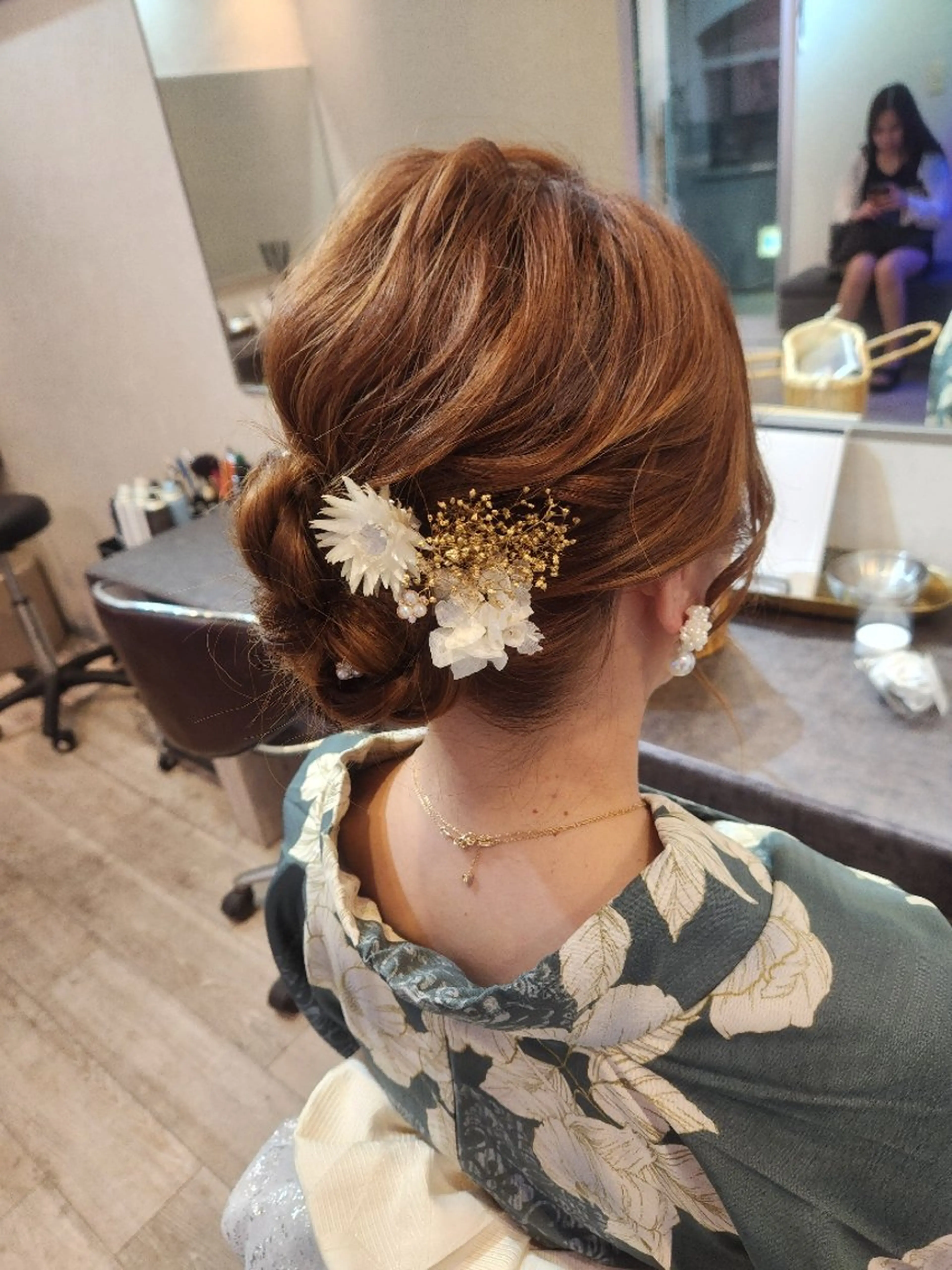 ミディアム ヘアアレンジ ヘアセット サロンソレイユ(マツ エク/ヘアセット)のヘアスタイル