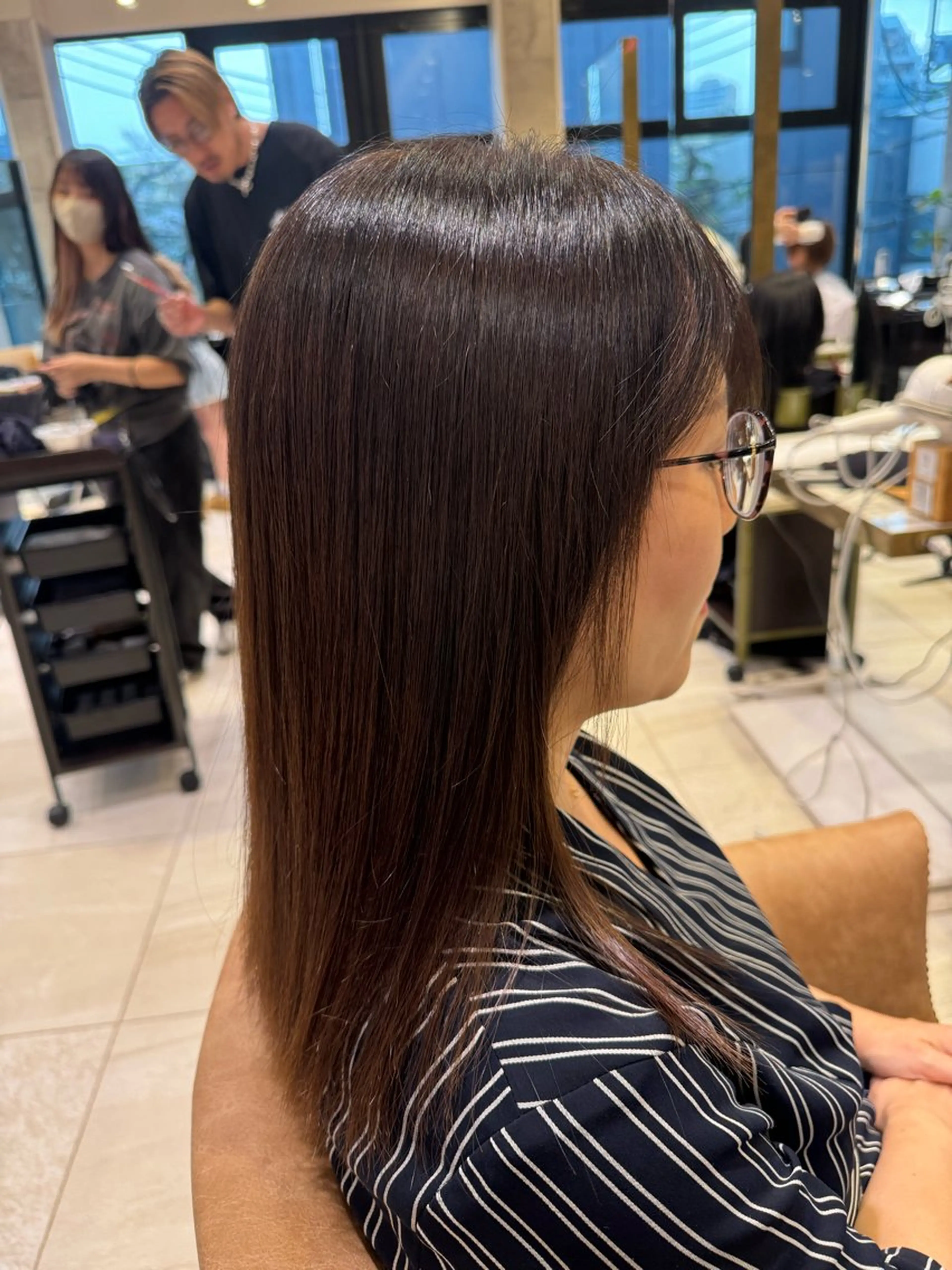 ミディアム 🌙縮毛矯正/艶髪/ Ryoka🌙のヘアスタイル