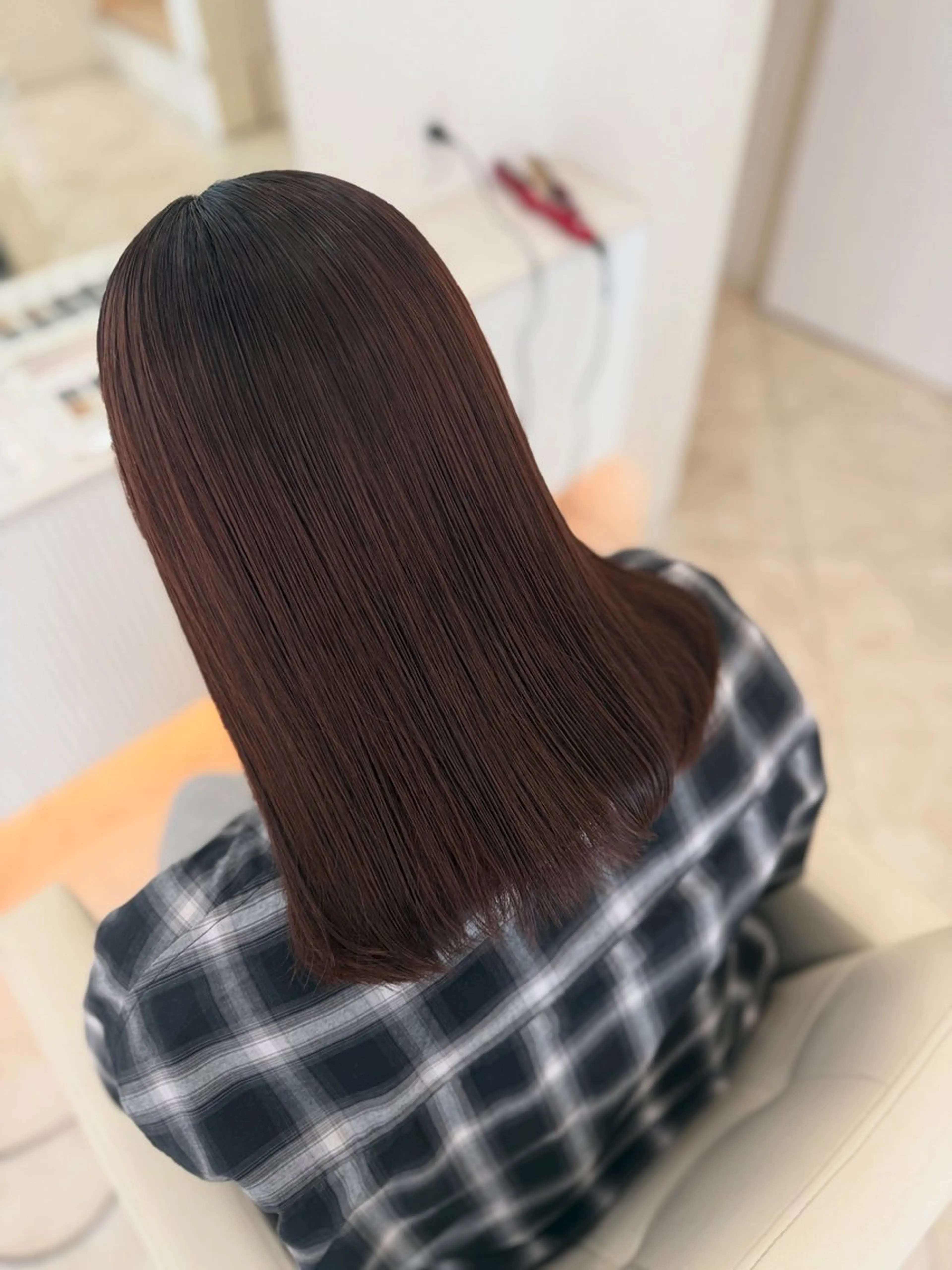 セミロング 髪質改善 arose久留米所属・山中 莉乃のヘアスタイル