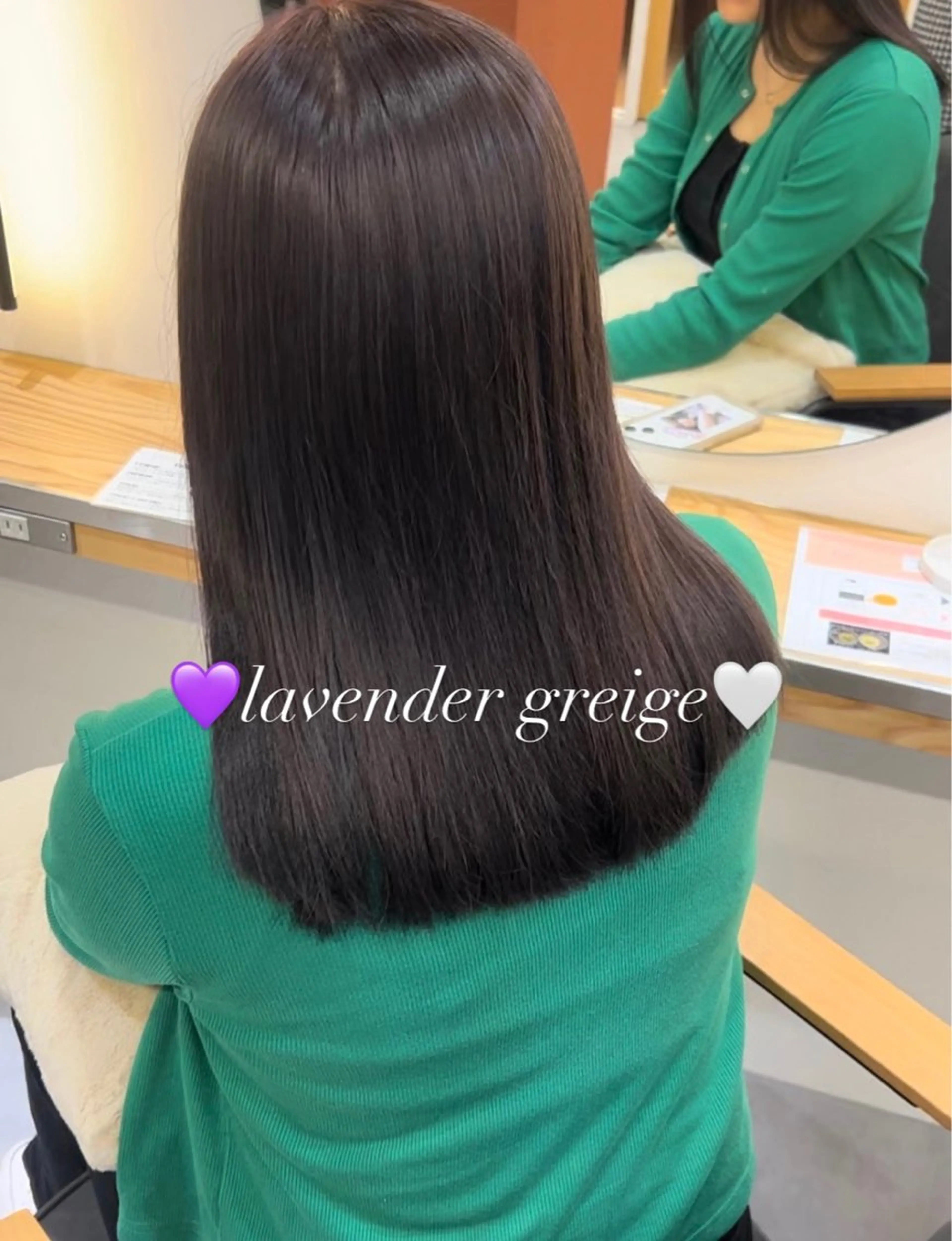 セミロング カラー ヘアカラー トリートメント kanon♡ 暖色カラー‎🤍のヘアスタイル