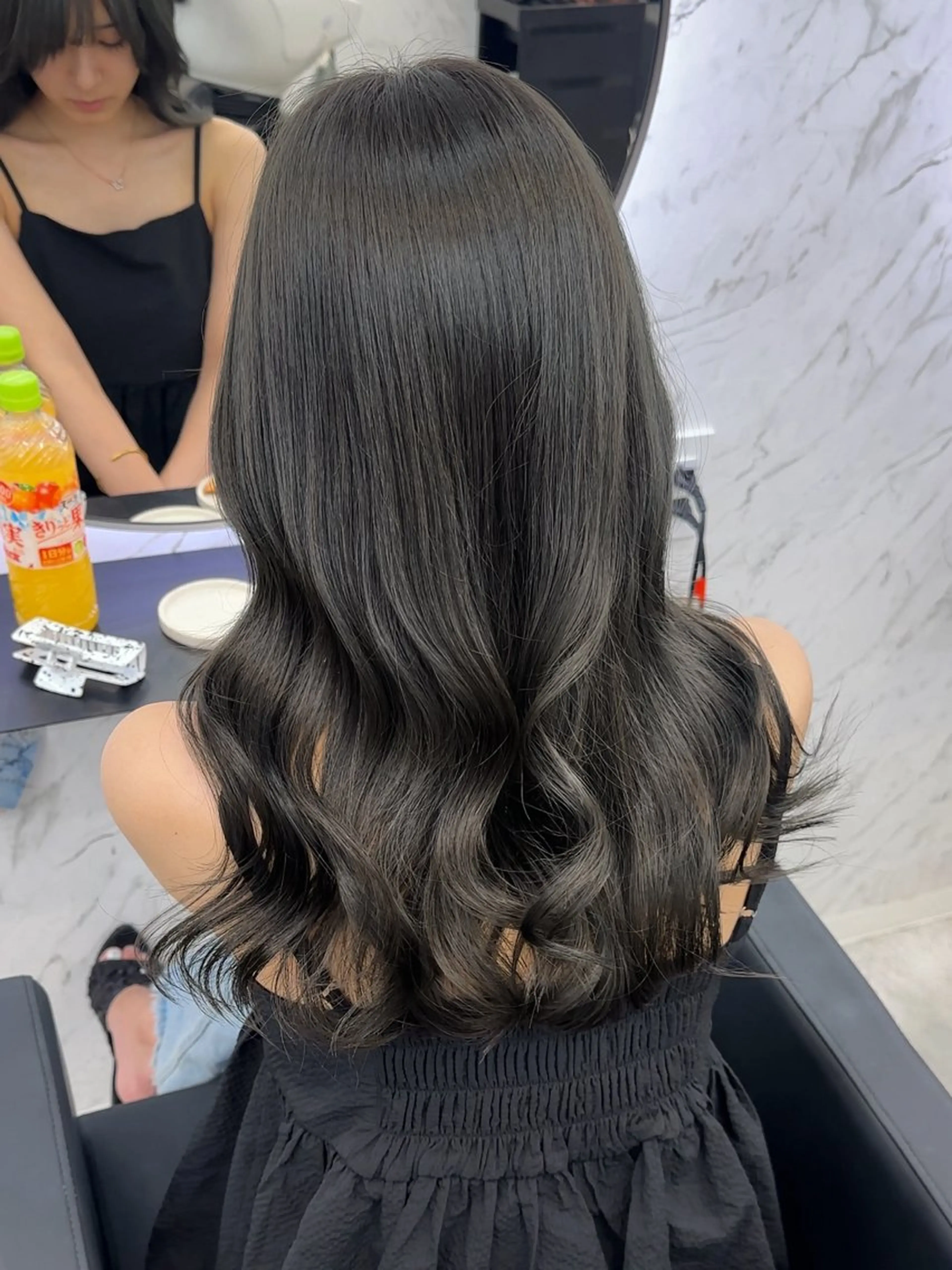 ロング カラー カット ヘアカラー トリートメント ヘアセット 遠藤沙也加 韓国ヘア/町田のヘアスタイル