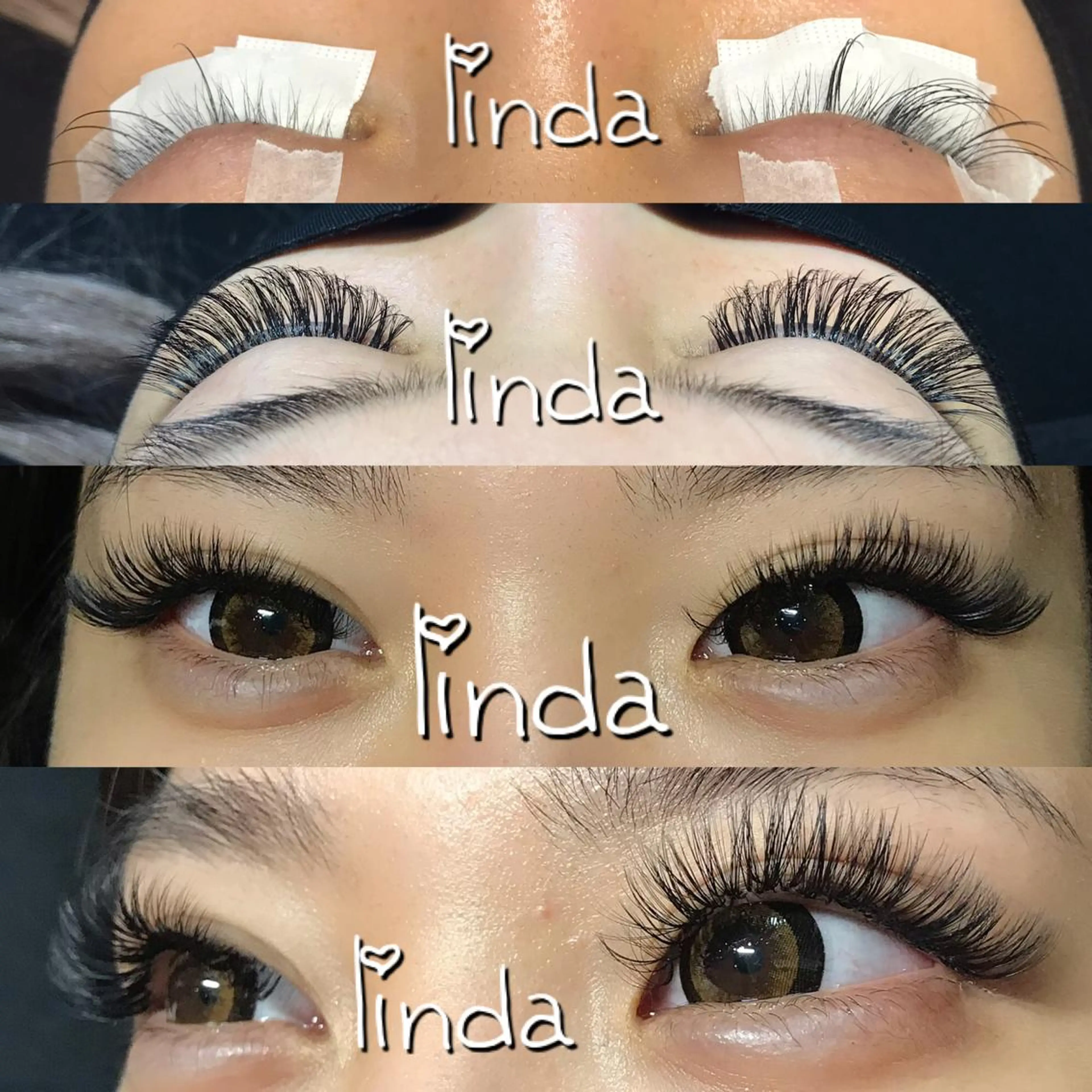 マツエク・マツパ 付け放題 CCカール Cカール フラットラッシュ ボリュームラッシュ linda lashesのマツエク・マツパデザイン