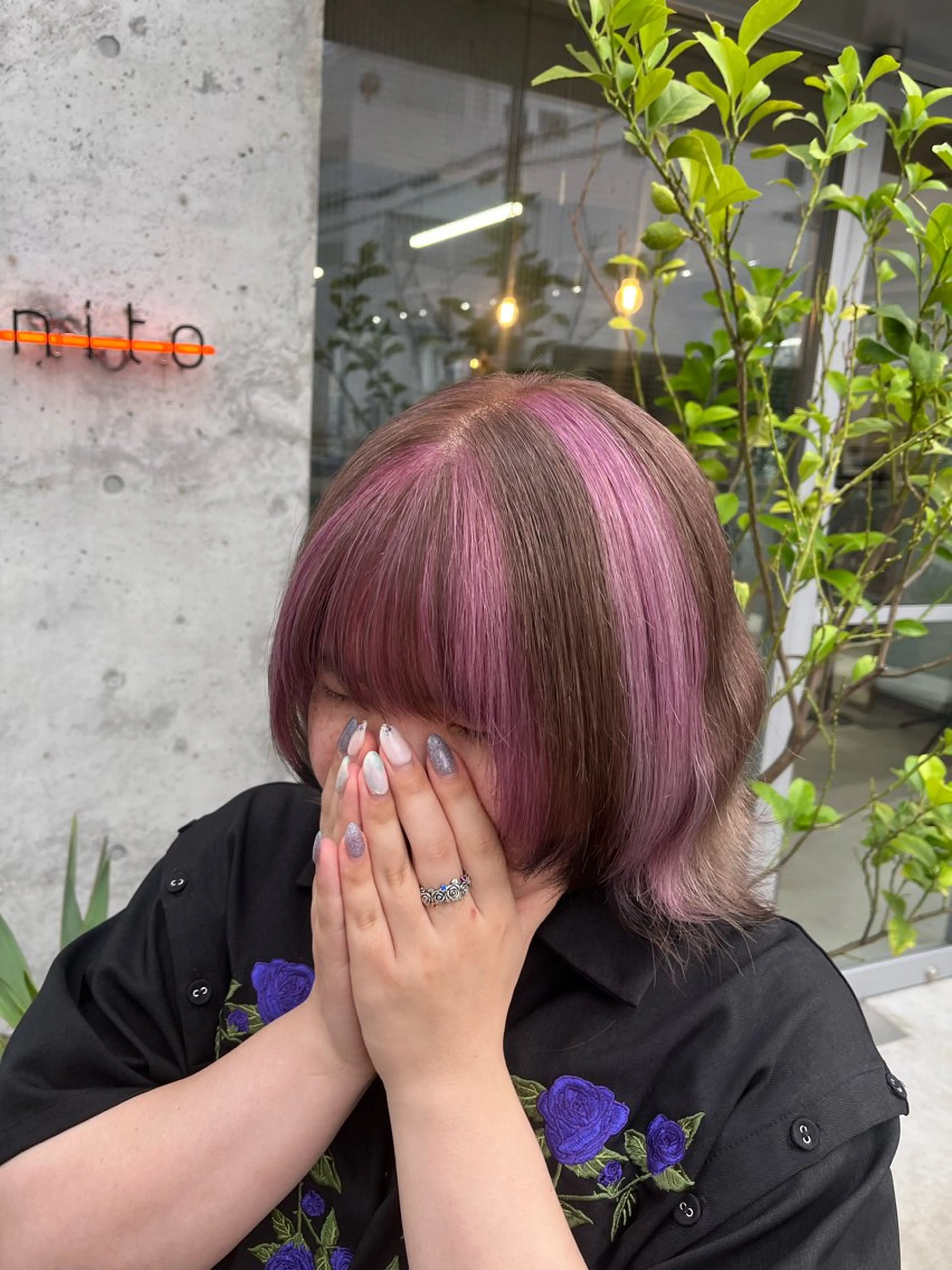 カラー SOYONなんば所属・難波/ハイトーン特化 🎀MIU🎀のヘアスタイル