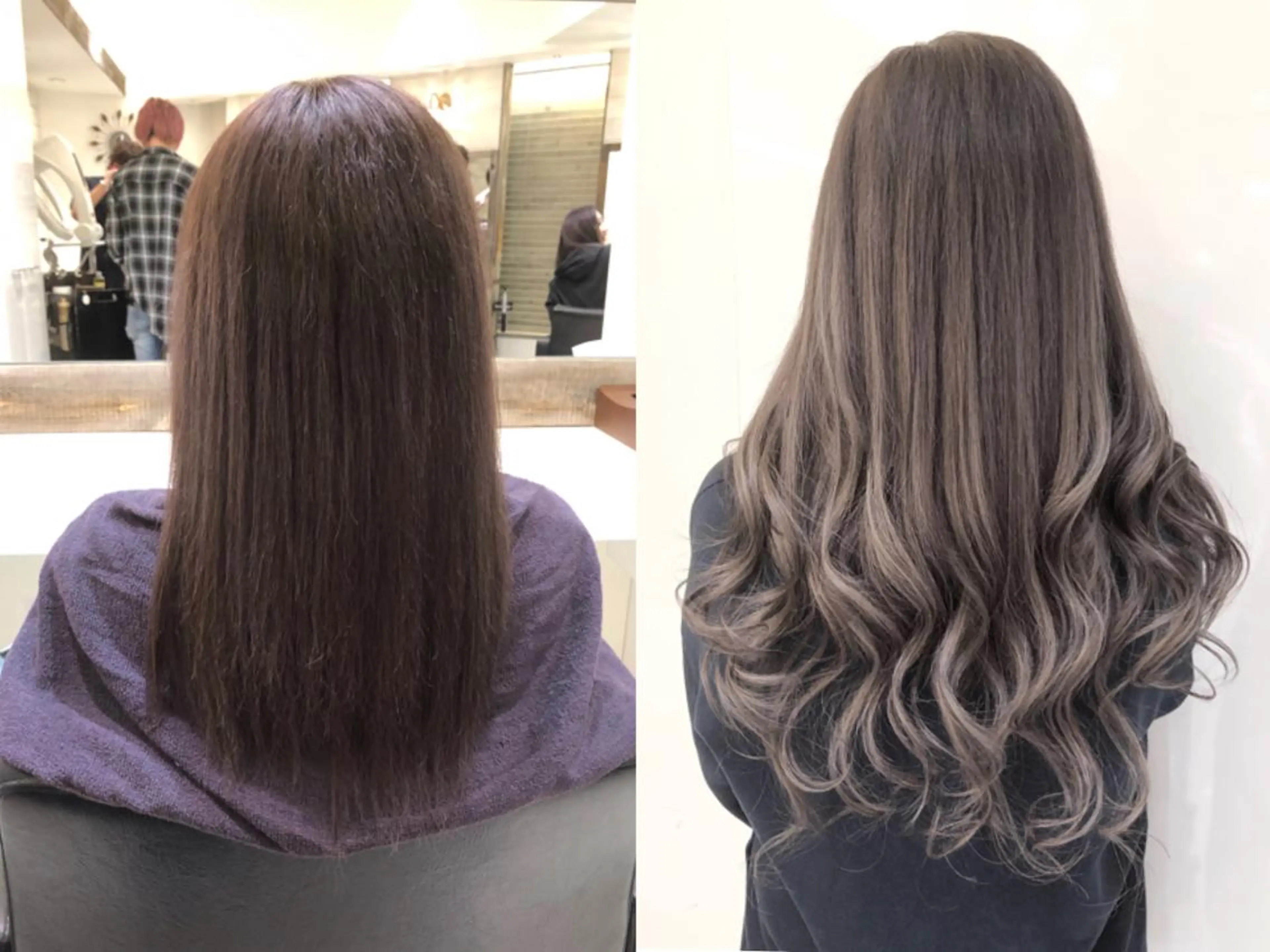 ロング カラー ヘアアレンジ シールエクステ エクステ エクステ　ユノキ リョウタのヘアスタイル